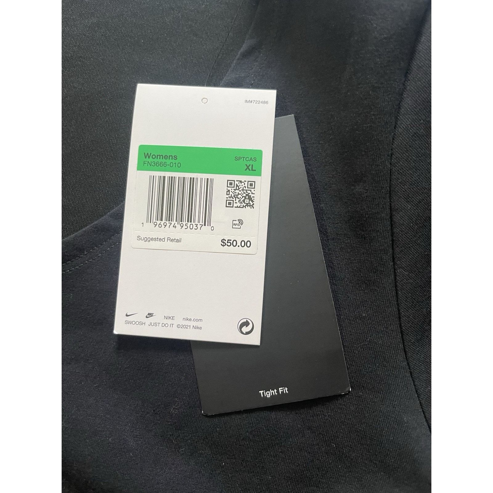 Nike Nike Women’s All Over Band Cropped Tight Fit Short T-Shirt Size XL / US 12-14 / IT 48-50 - 2 Thumbnail