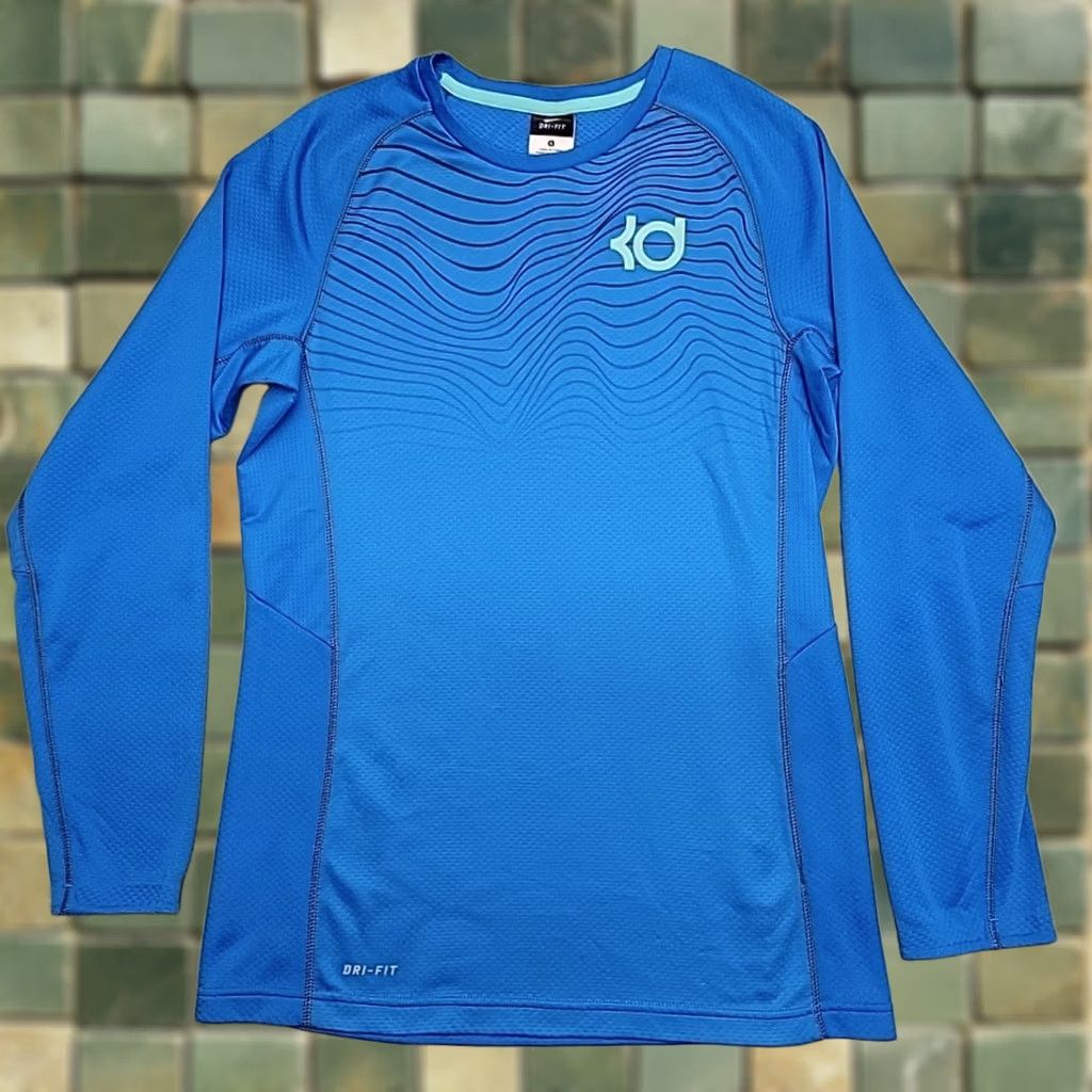 Nike Nike Shirt Men S Blue KD Kevin Durant Graphic Athletic Basketball Streetwear Size US S / EU 44-46 / 1 - 1 Thumbnail