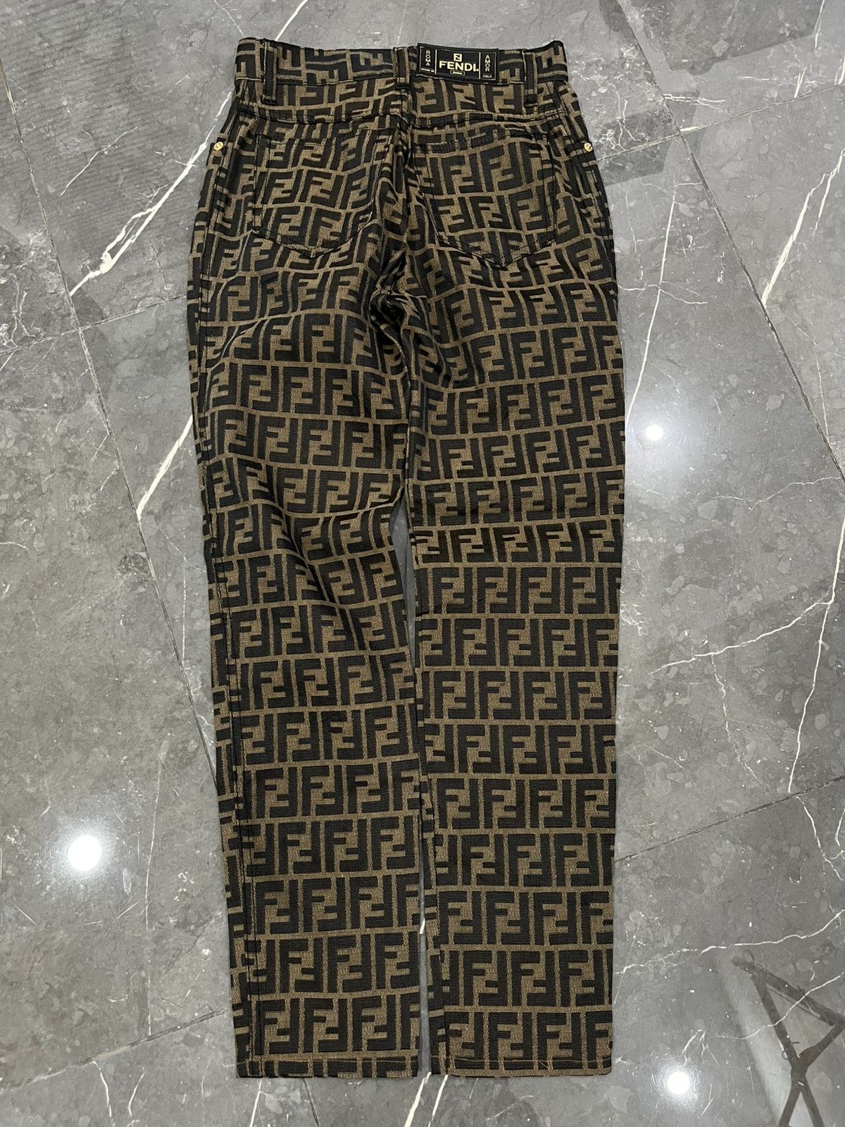 Fendi Fendi zucca pants archive vintage rare Size 26" / US 2 / IT 38 - 2 Thumbnail