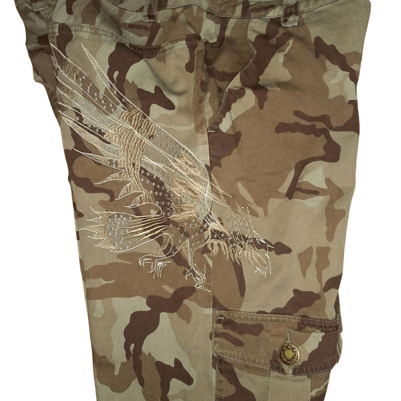 20471120 Vintage Japanese camo cargo basic parachute pants Size US 28 / EU 44 - 4 Thumbnail
