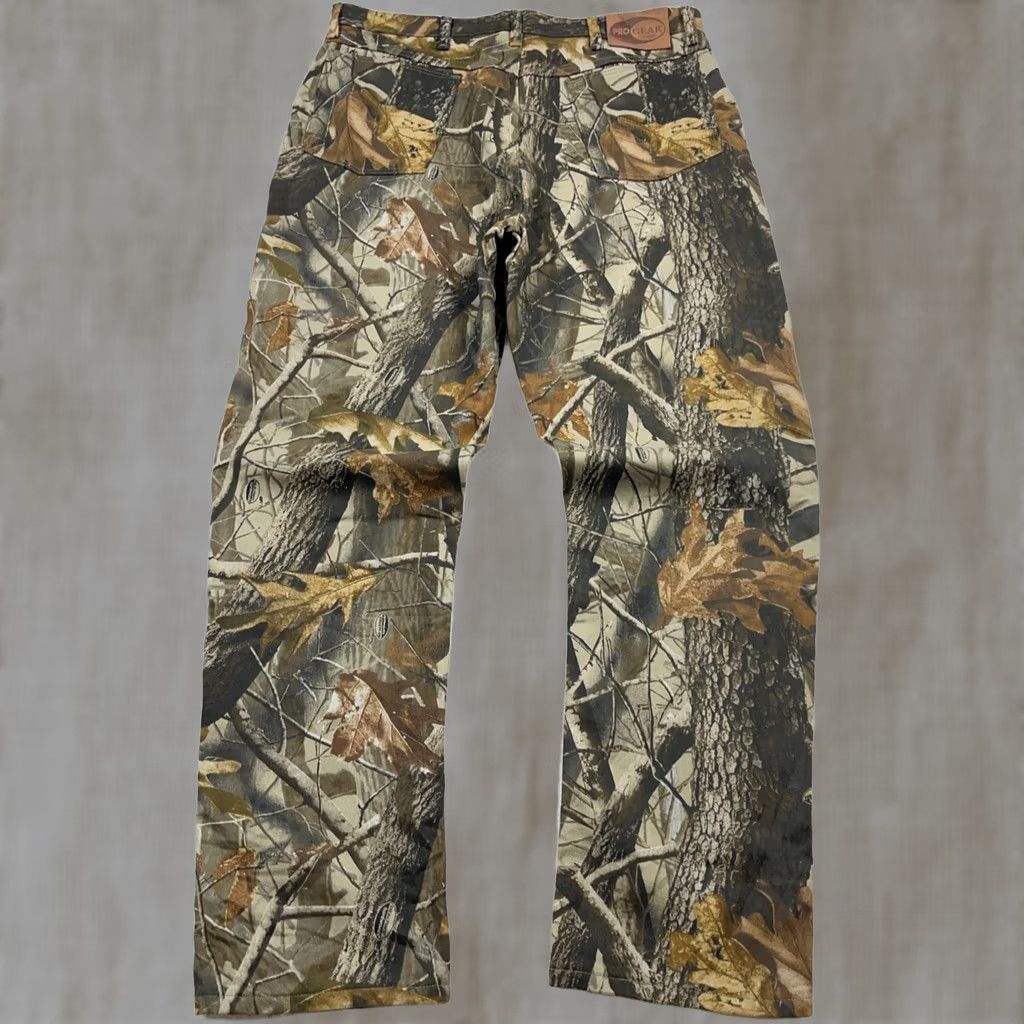 Wrangler VINTAGE Wrangler Camo Jeans Men 36x34 Realtree Hardwood Baggy Y2K Pro Gear Denim Jeans Regular Brown Camouflage 90s Pattern Mens Size US 36 / EU 52 - 1 Thumbnail