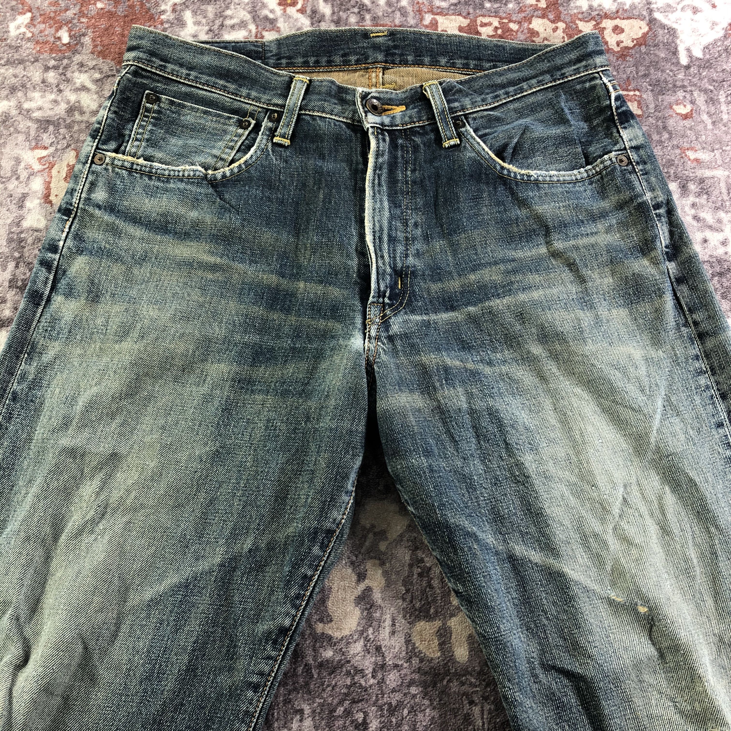 Edwin Vintage Blue Wash Edwin 505 Selvedge Jeans-JM3645 Size US 34 / EU 50 - 3 Thumbnail