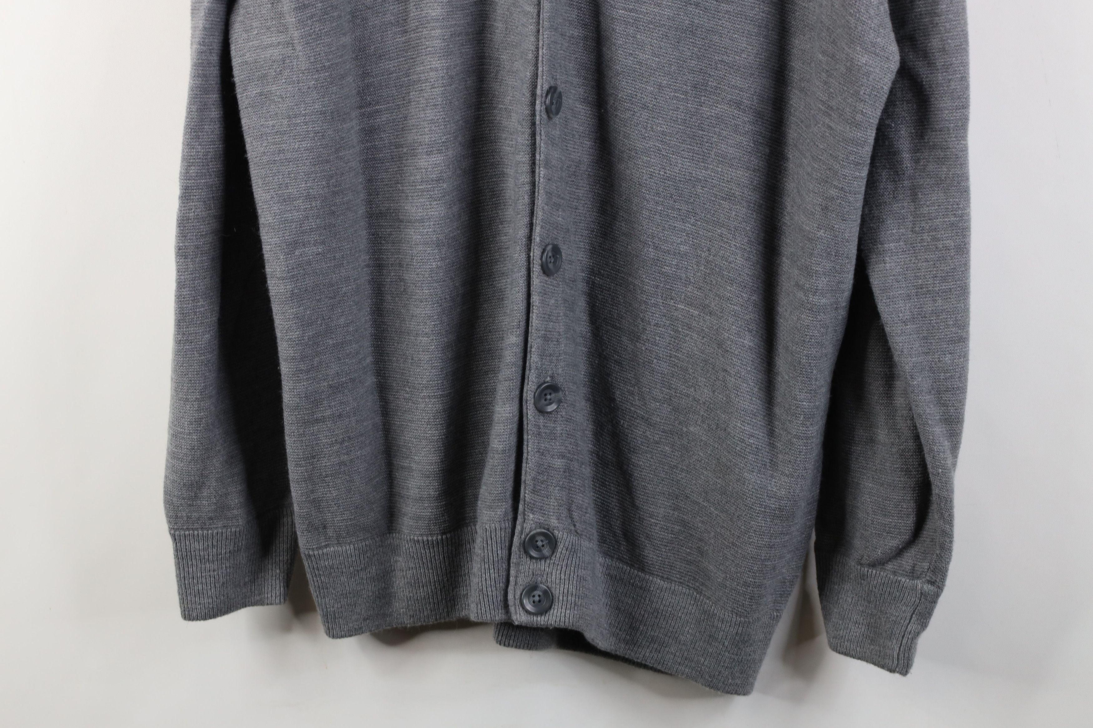Vintage Vintage 90s Streetwear Kurt Cobain Cardigan Sweater Gray Size US XL / EU 56 / 4 - 3 Thumbnail