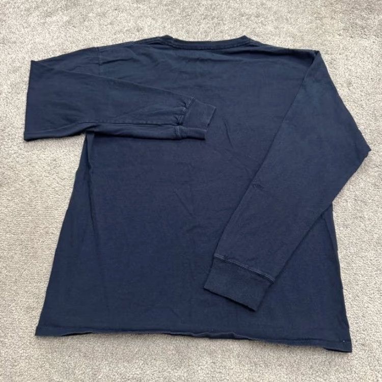 Champion Champion Men's Long Sleeve T-Shirt Navy Blue Crew Neck Casual Activewear Medium Size US M / EU 48-50 / 2 - 2 Thumbnail