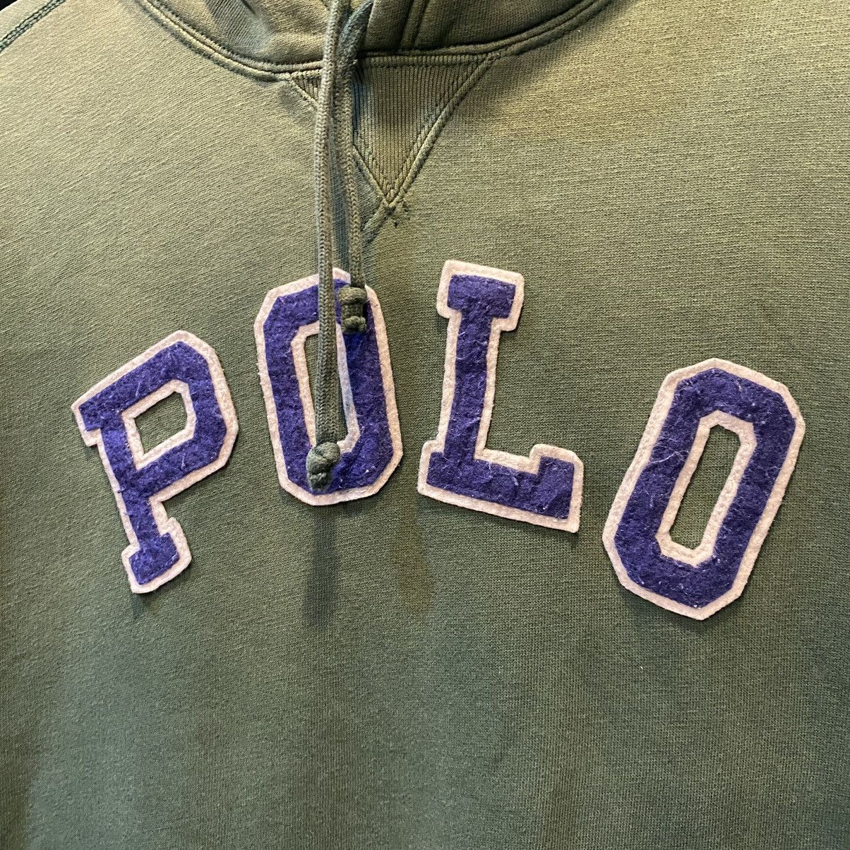 Polo Ralph Lauren × Ralph Lauren Hoodie Man Ralph Lauren Green Faded Embroidered Logo Size US L / EU 52-54 / 3 - 5 Thumbnail