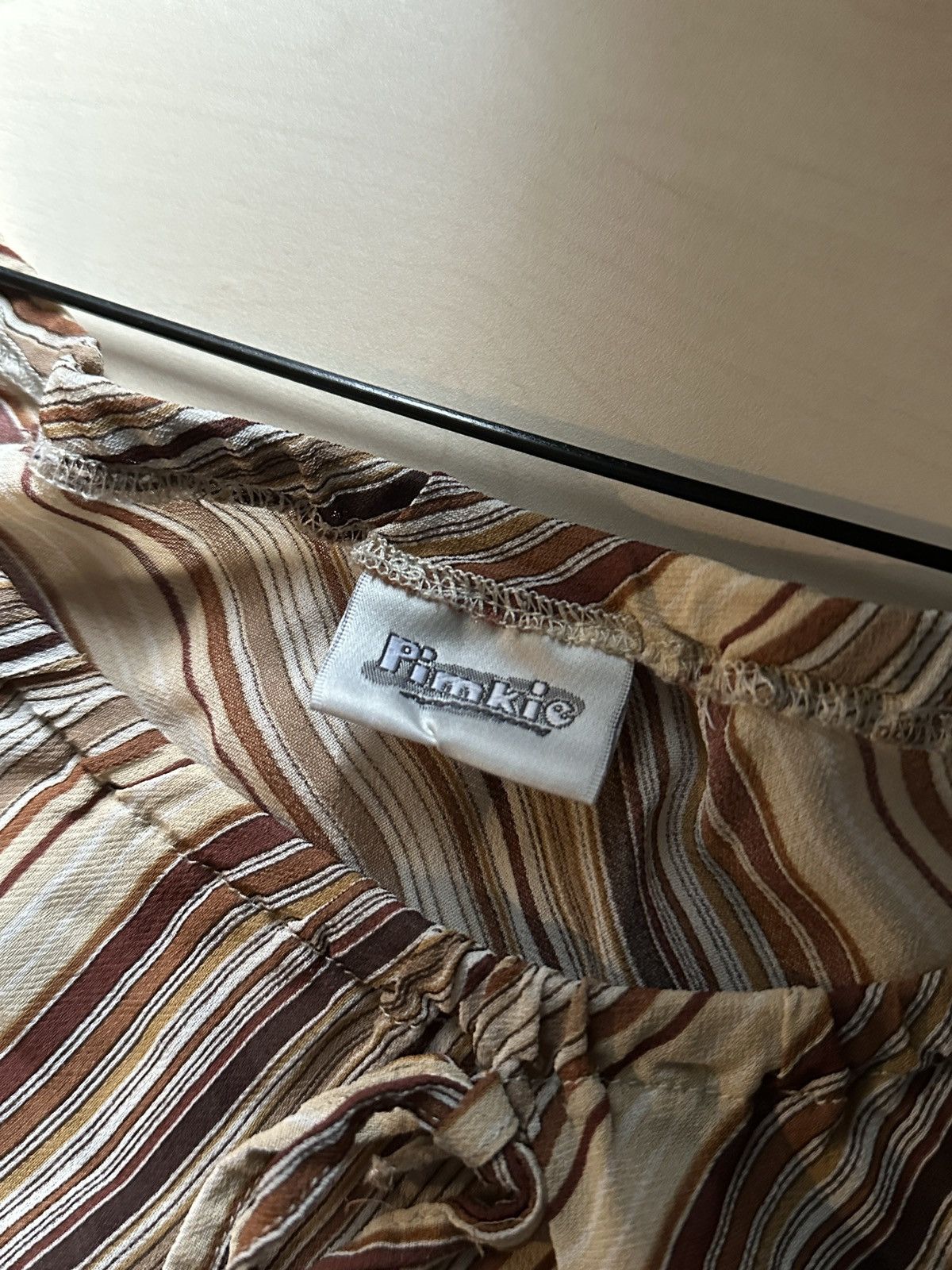 Seditionaries Vintage Shouldered Striped Blouse Cowgirl Bohemian 00s Size ONE SIZE - 9 Thumbnail