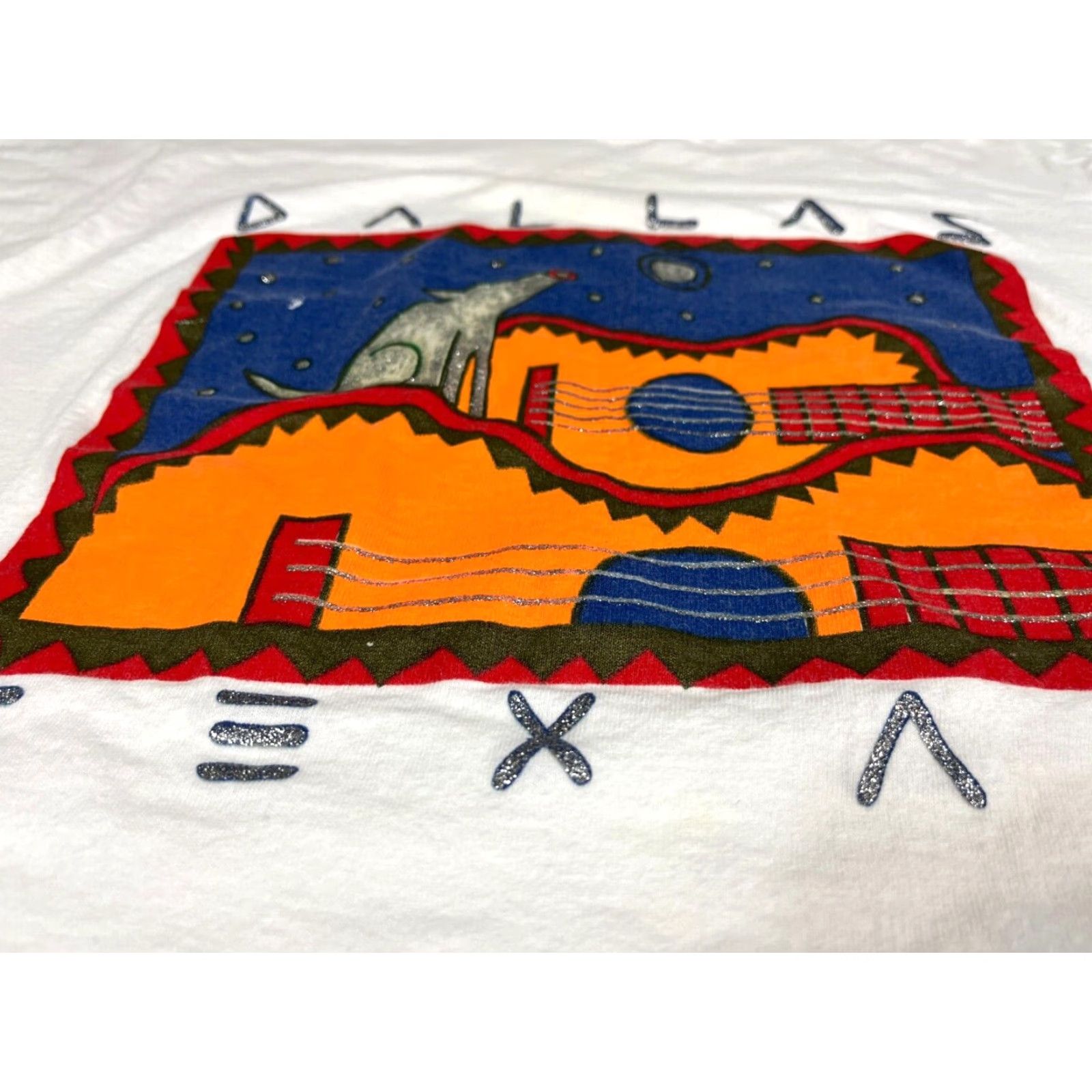 Fruit Of The Loom Vintage Dallas Texas Graphic T-Shirt Unisex Adults Size L White 1990s Fruit of the Loom Made in USA 90s Dallas Texas Shirt Size US L / EU 52-54 / 3 - 4 Thumbnail