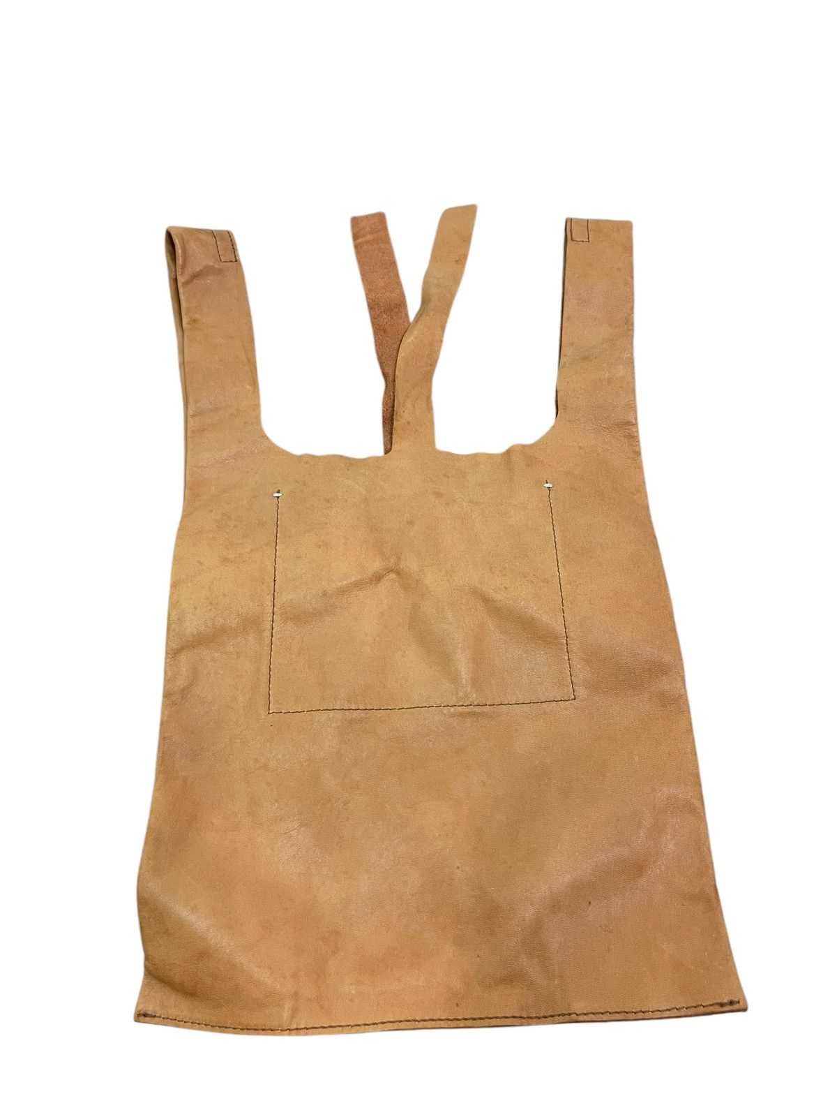 Comme des Garcons × Stussy Full Leather Soft Genten Japan Tote Bag 9🟩 Size ONE SIZE - 9 Thumbnail