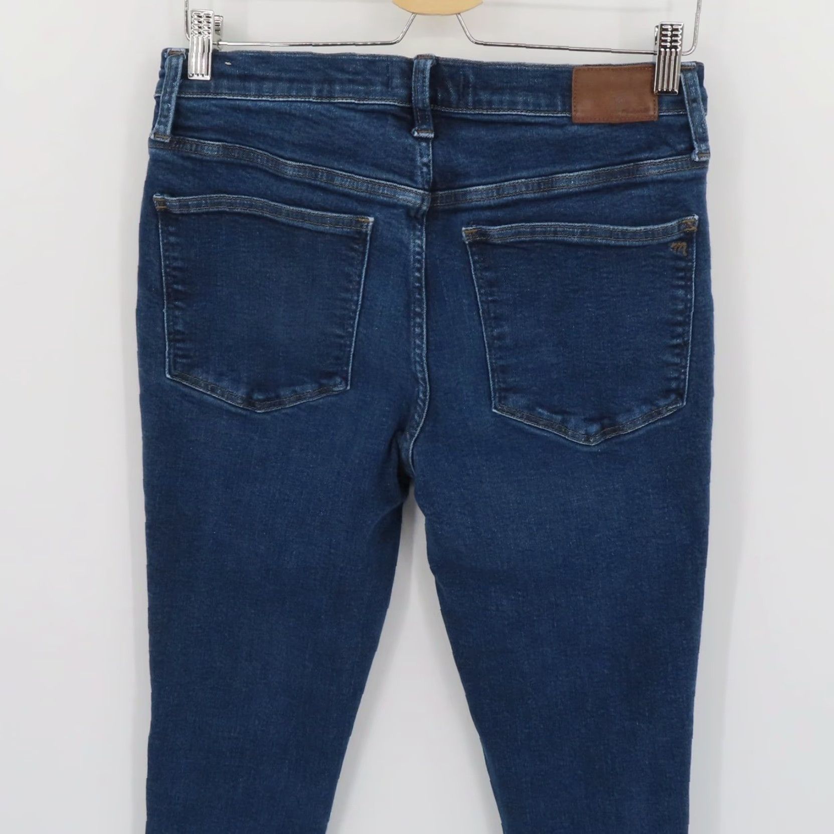 Madewell Madewell Jeans Denim 30 9in Mid Rise Skinny Dark Wash Blue Cotton Blend Women Regular Inseam 9" 27.5" Pocket 5-Pocket Size 30 Size 30" / US 8 / IT 44 - 5 Thumbnail