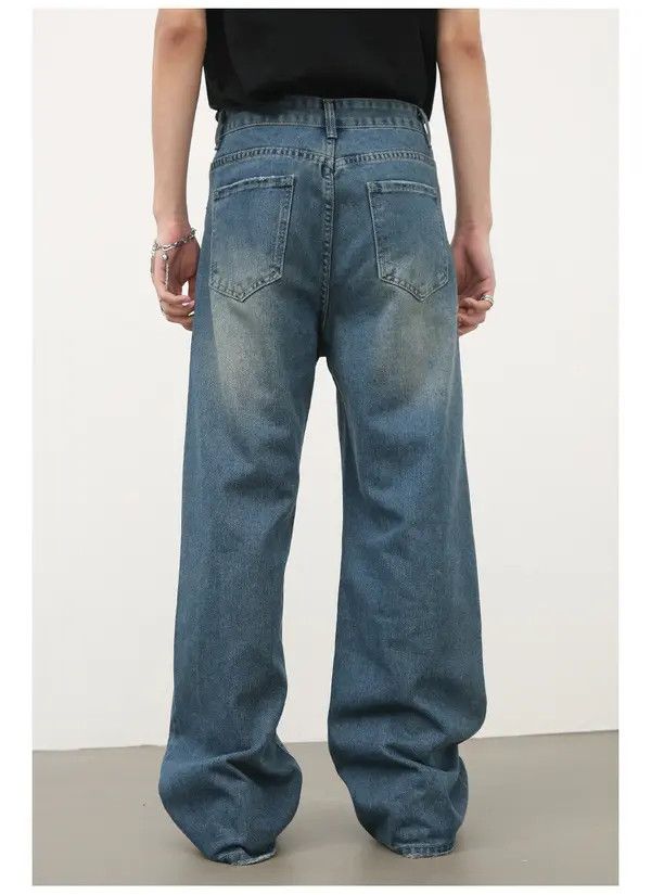 Japanese Brand Masaki x Hanai Vintage washed distressed jeans Size US 32 / EU 48 - 5 Thumbnail