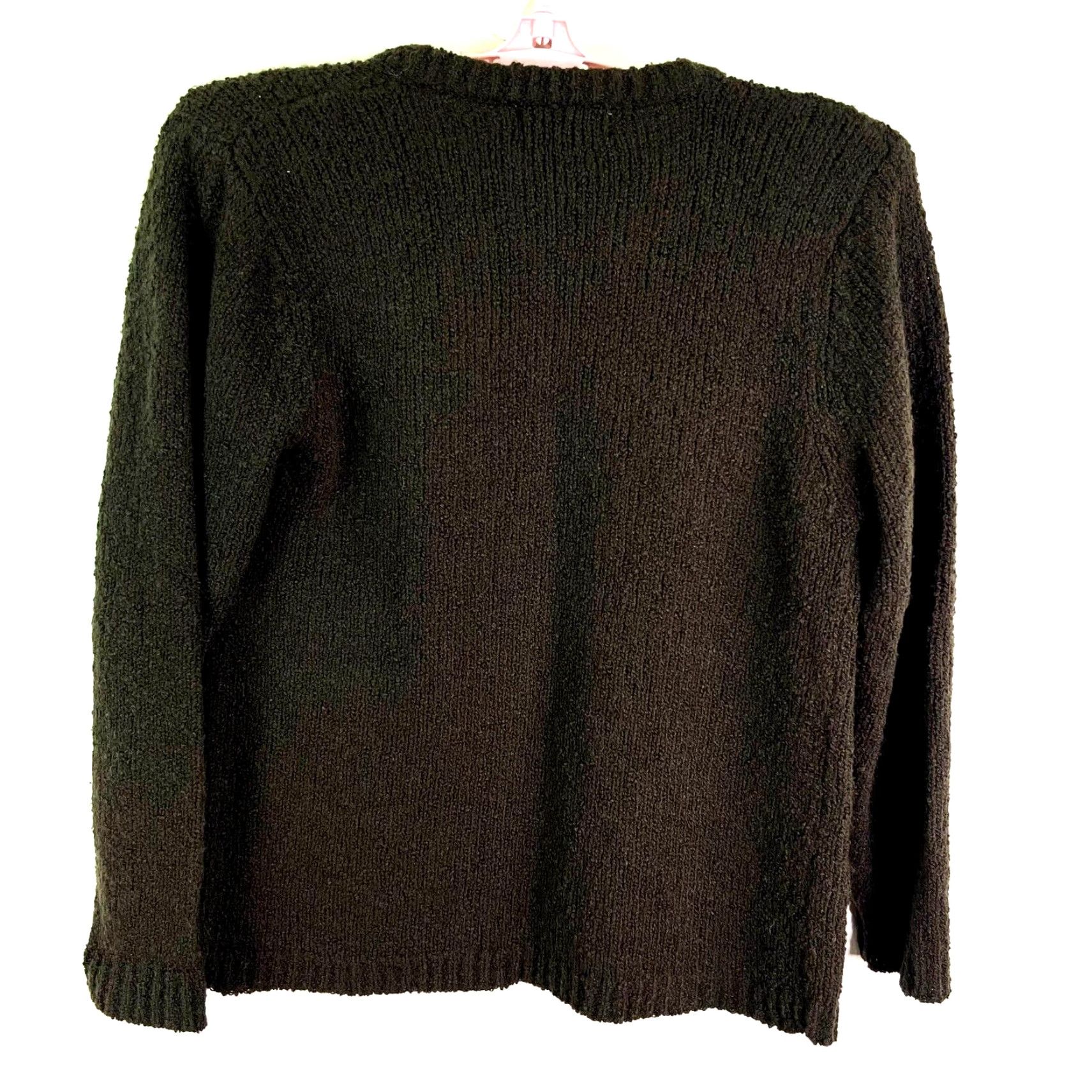 Vintage VINTAGE Western Connection Cardigan Women M Brown Open Pockets Knit Acrylic 90s Western Barbie Decorator Womens Size M / US 6-8 / IT 42-44 - 6 Thumbnail