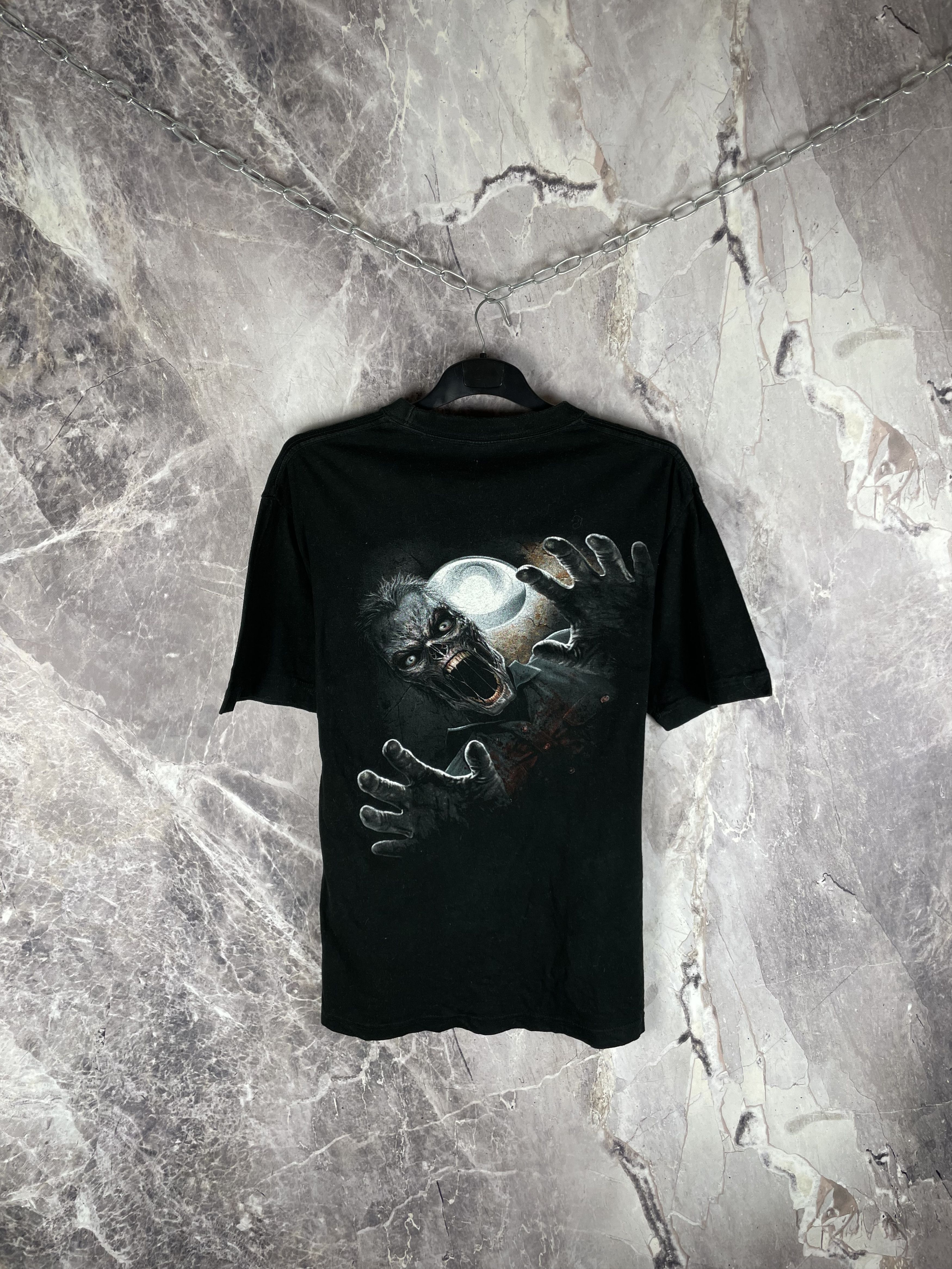 Band Tees vintage faded spiral skull shirt Size US L / EU 52-54 / 3 - 7 Thumbnail