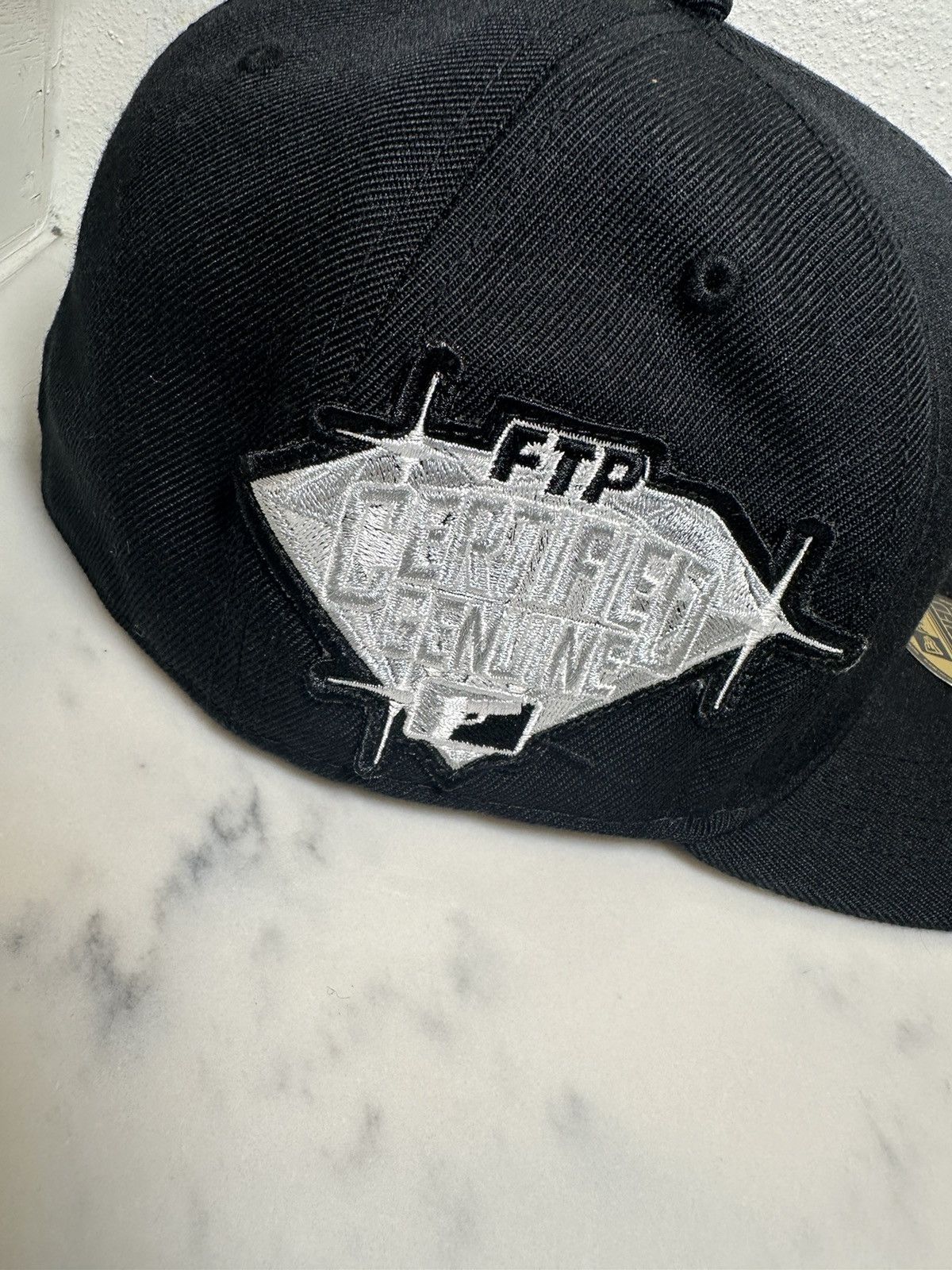 Fuck The Population FTP Bling F Logo Fitted 7 1/2 Size ONE SIZE - 4 Thumbnail
