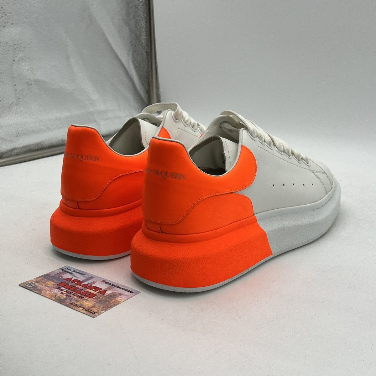 Balenciaga Alexander McQueen Oversized Sneakers “White Orange” Size US 7.5 / EU 40-41 - 5 Thumbnail