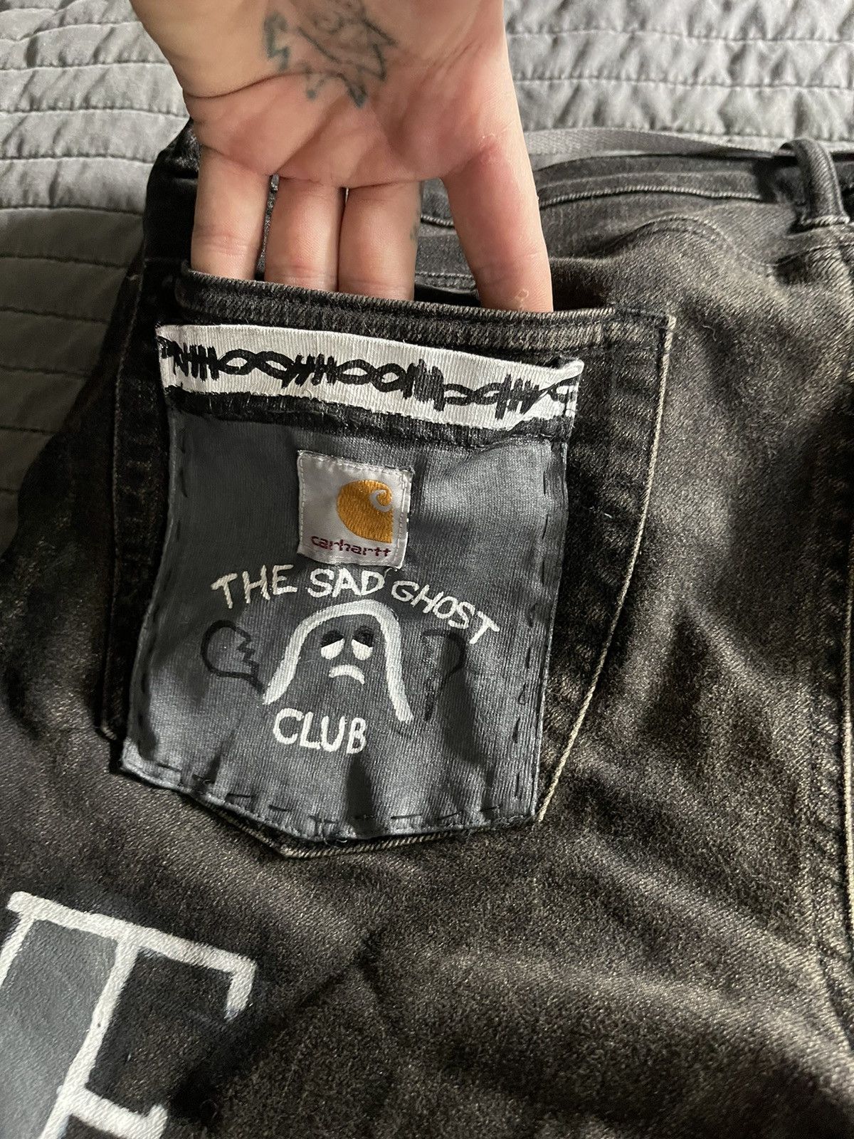 Other Custom handmade painted punk streetwear jeans 1of1 Size US 33 - 10 Thumbnail