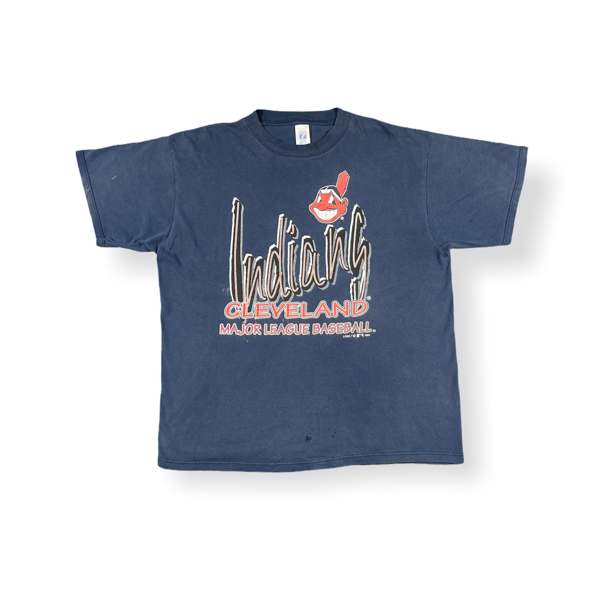 MLB Vintage 90s Cleveland Indians MLB T Shirt Size US XL / EU 56 / 4 - 1 Thumbnail