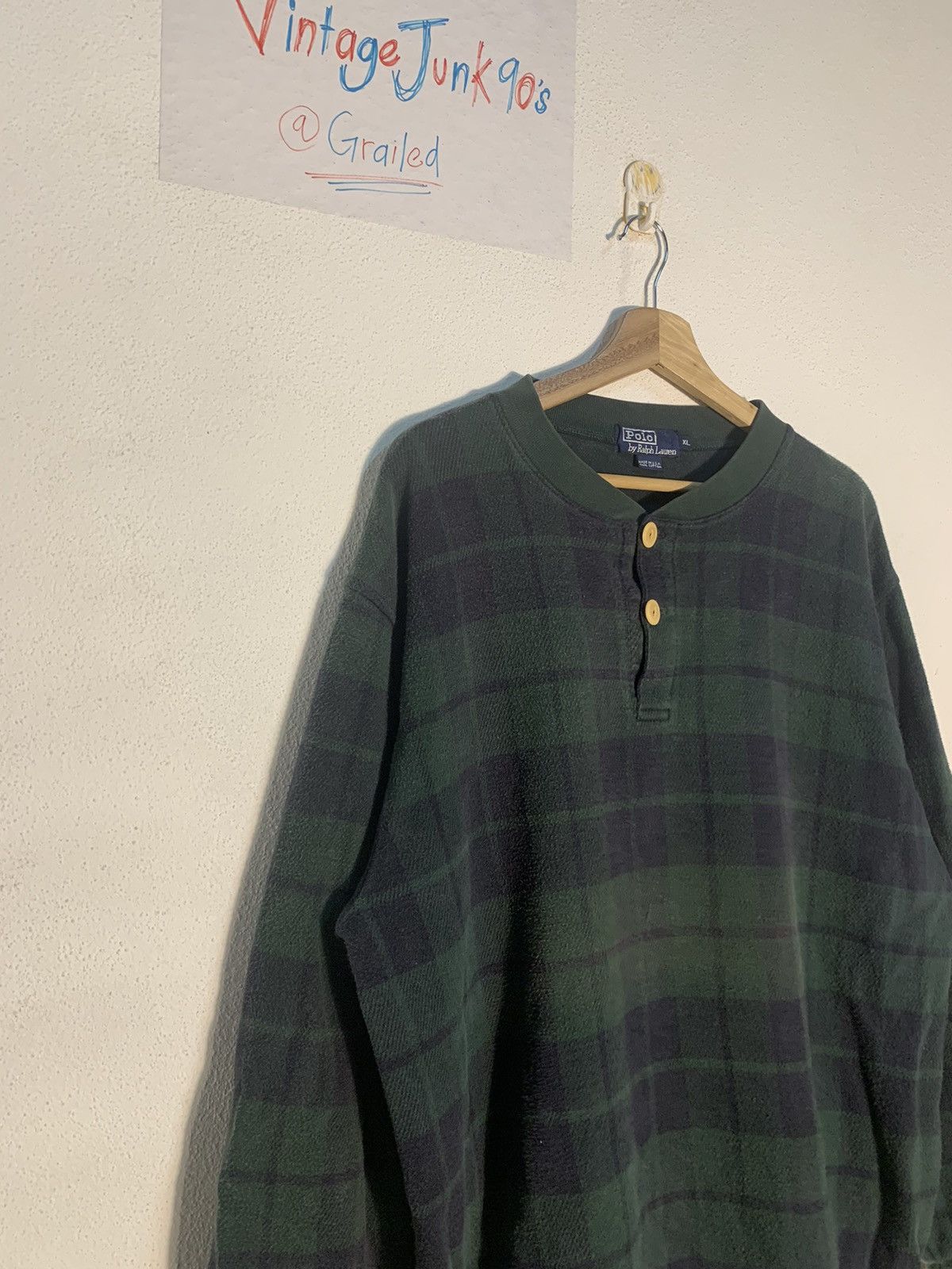 Vintage Vintage Polo by RALPH LAUREN Long Sleeve Rugby shirt Size US XL / EU 56 / 4 - 2 Thumbnail