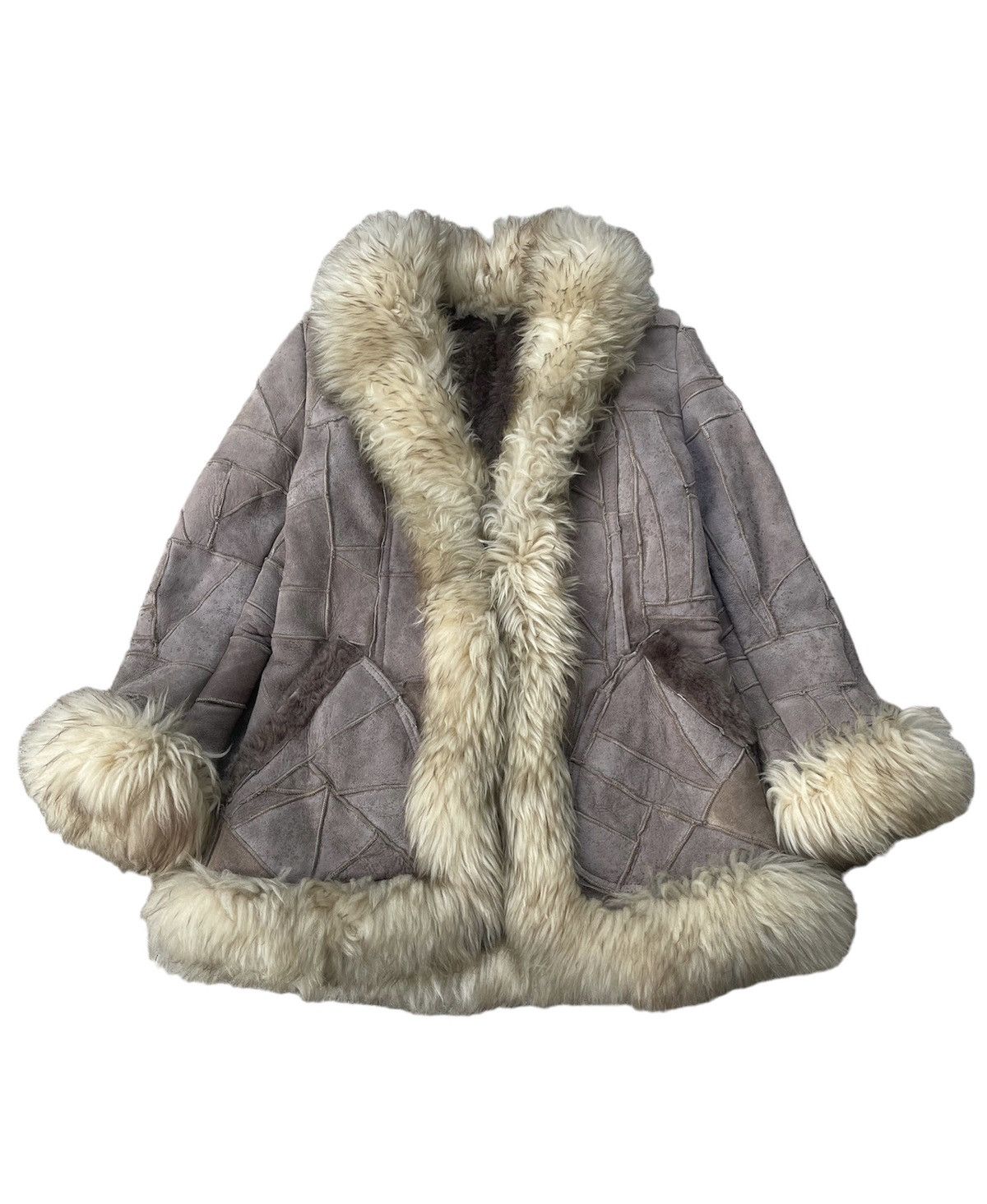 image of Leather Jacket x Mink Fur Coat Sheepskin Leather Fur Jacket in Brown, Men's (Size Small)