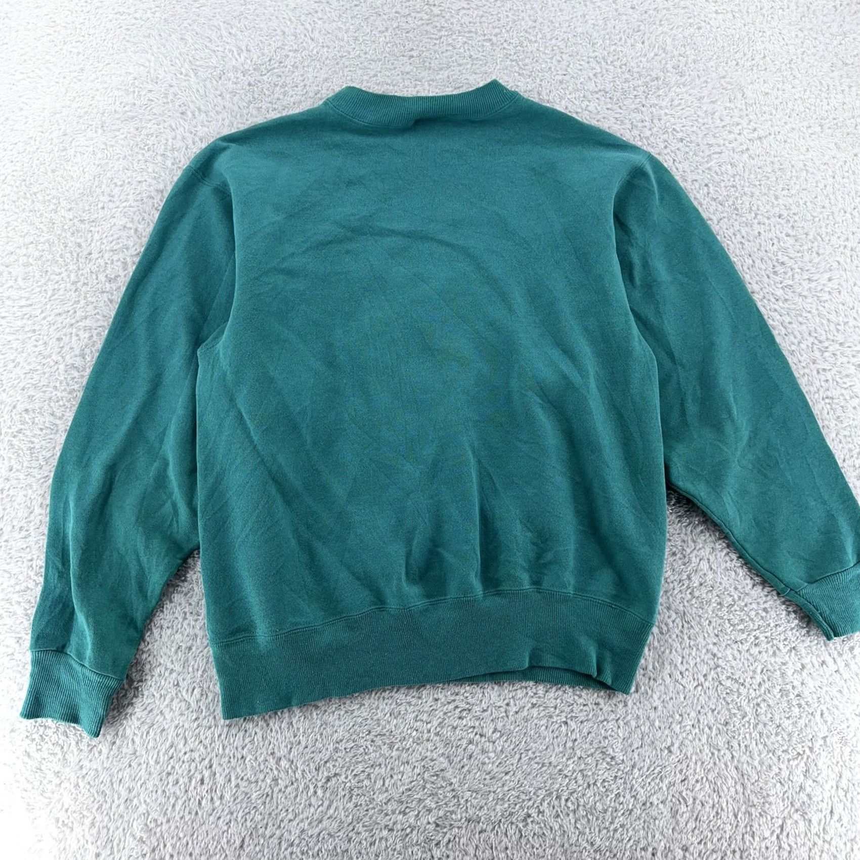 Vintage VINTAGE Kings of Windsor Sweatshirt XS Green London 90s Crewneck Mens City England Ben Big Ben Corded Cotton Polyester Fleece Solid Pullover Size US XS / EU 42 / 0 - 3 Thumbnail