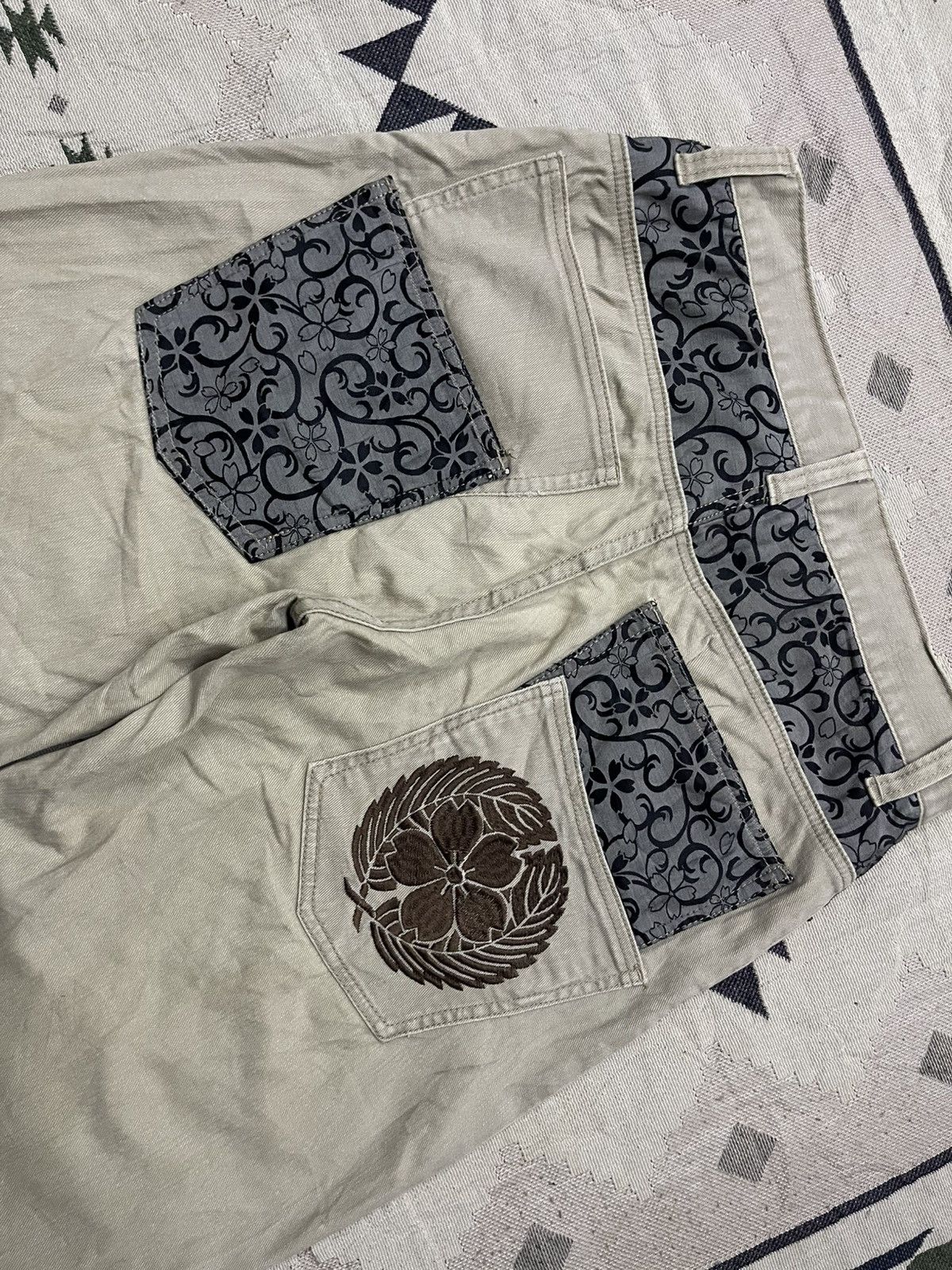 Karakuri Tamashii 2000s YAJIE JAPANESE TRADITIONAL DOUBLE POCKET PANT Size US 30 / EU 46 - 17 Thumbnail