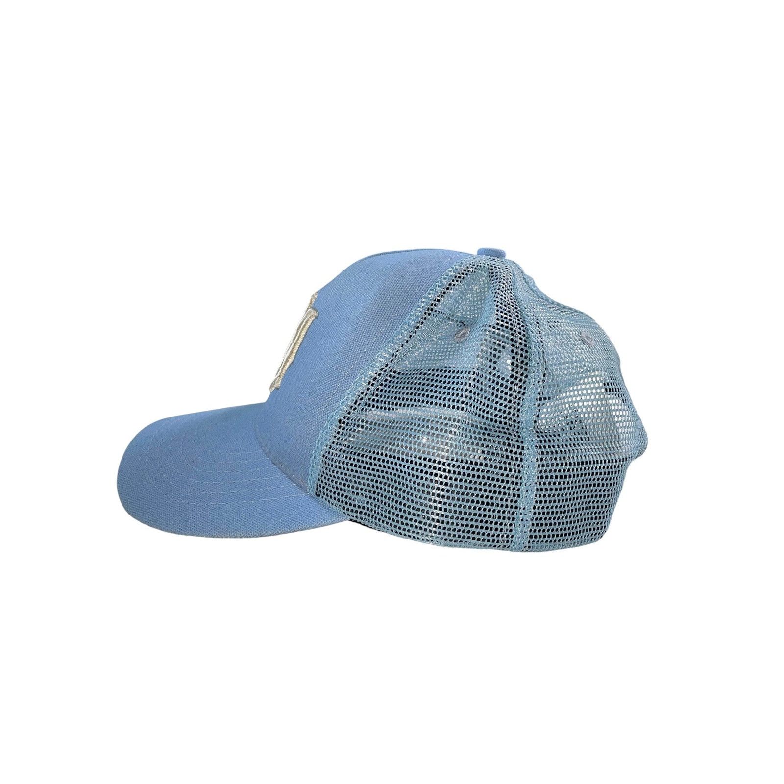 Amiri Amiri MA Logo Baby Blue & Cream Hat Size ONE SIZE - 2 Thumbnail