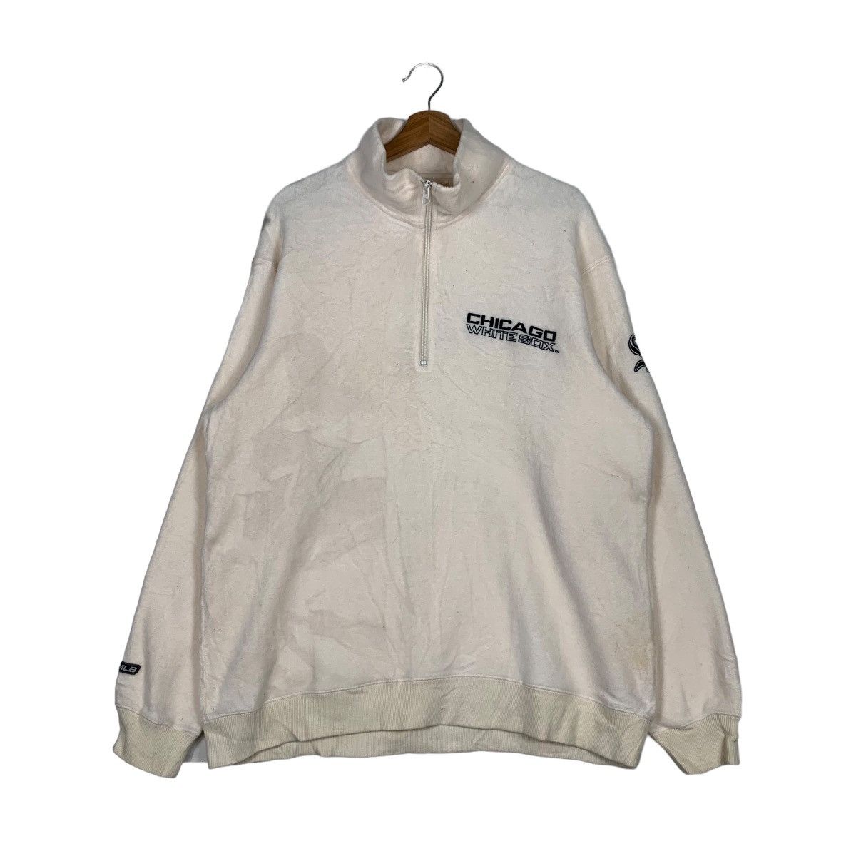 MLB MLB CHICAGO WHITE SOX HALF ZIP FLEECE SWEATSHIRT #0076-C5 Size US XL / EU 56 / 4 - 1 Thumbnail