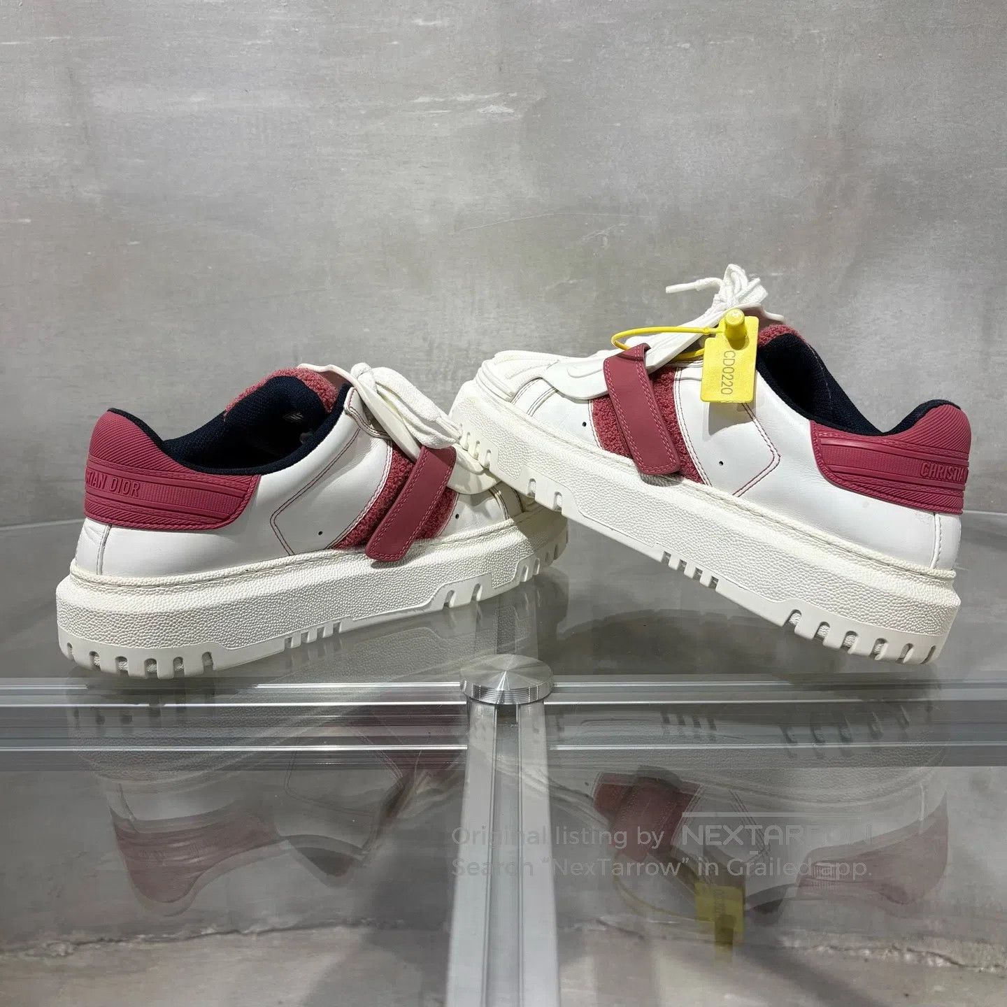 Dior Dior Shell-headboard shoes White-red Size US 6.5 / IT 36.5 - 5 Thumbnail