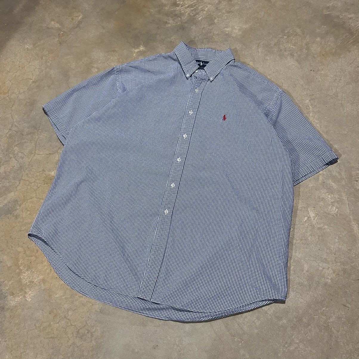 Polo Ralph Lauren × Vintage Vintage 1990s Ralph Lauren Seersucker Pony Button Up Shirt Size US XXL / EU 58 / 5 - 2 Thumbnail