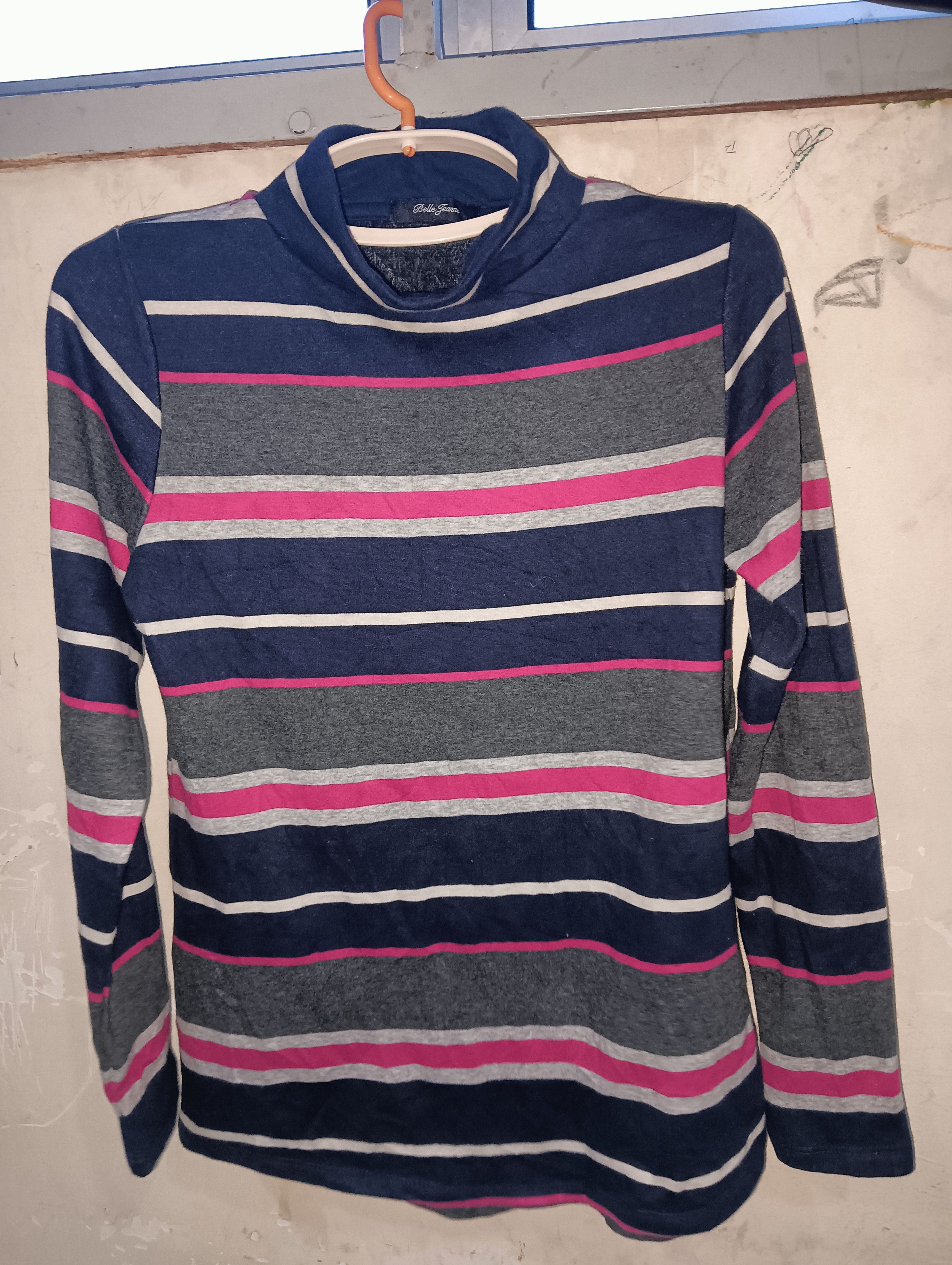 Japanese Brand Belle Jeanne multicolor turtleneck Sweatshirt Size M / US 6-8 / IT 42-44 - 1 Thumbnail