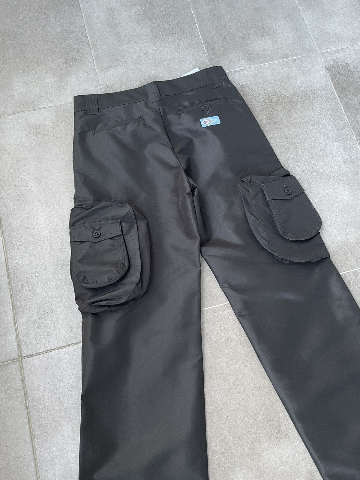 Heron Preston !DS! SS23 Heron Preston X-Ray Track Black Cargo Pants Size US 32 / EU 48 - 16 Thumbnail
