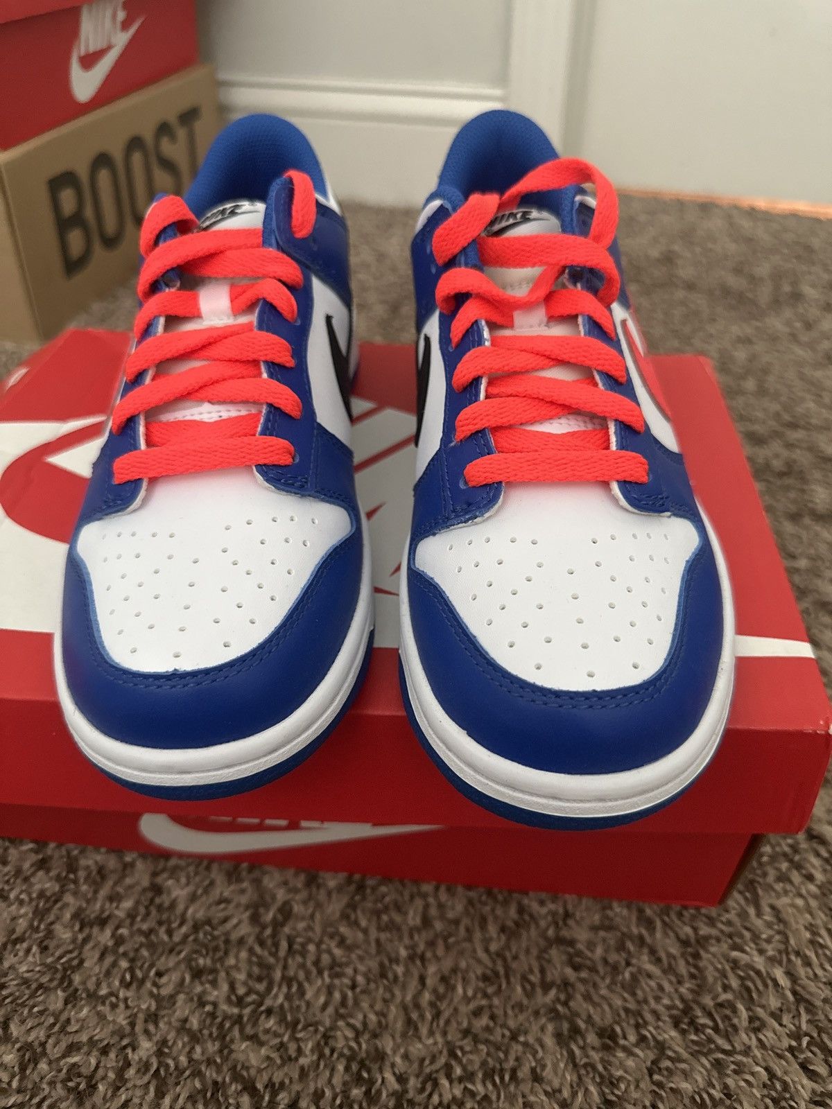 Nike Nike Dunk Crimson Game Royal (GS) Size US 6 / EU 39 - 6 Thumbnail