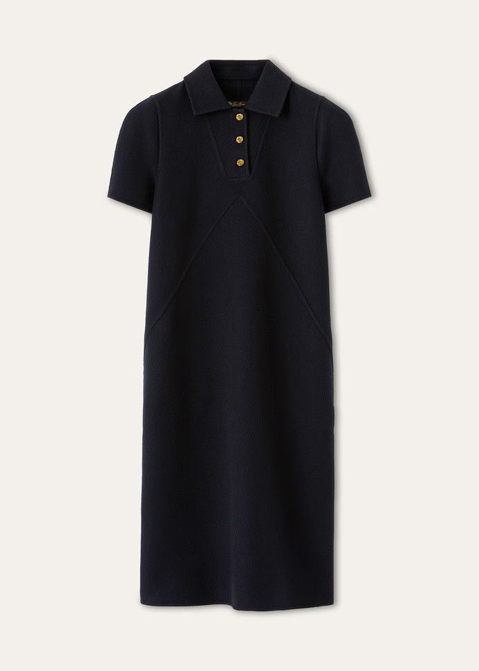 Loro Piana os11x0326 FAQ5846 Gareth Dress in Blue Navy Size M / US 6-8 / IT 42-44 - 1 Thumbnail