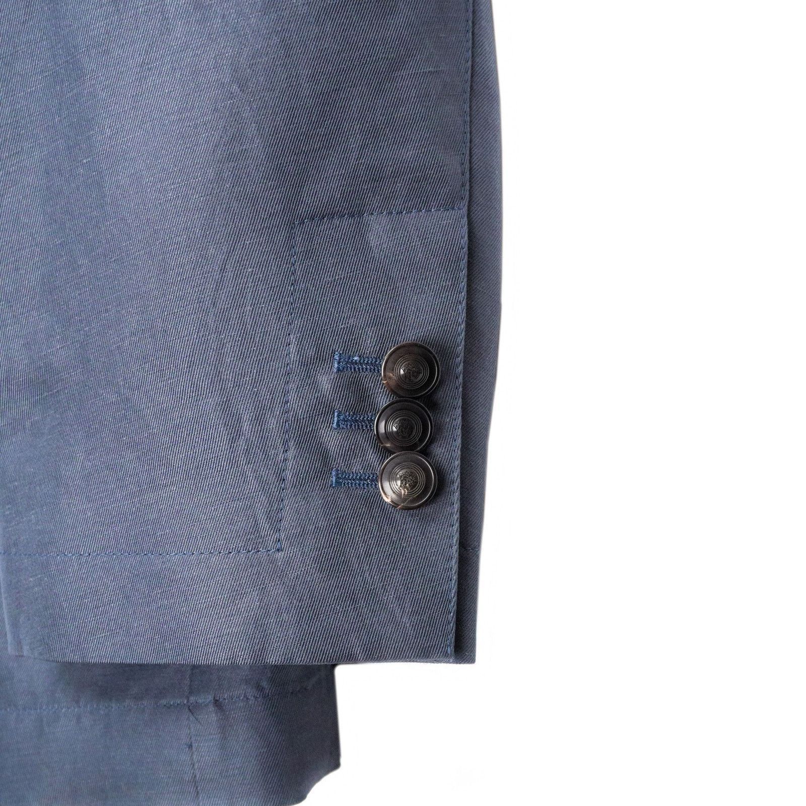 Versace Gianni Versace Medusa Greca Logo Linen Blend Blazer Jacket Size US L / EU 52-54 / 3 - 4 Thumbnail