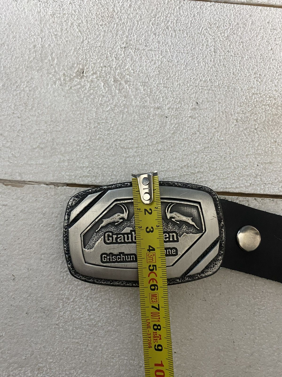 Vintage Vintage 90’s Switzerland Buckle Graubünden Leather YK2 Belt Size ONE SIZE - 12 Thumbnail