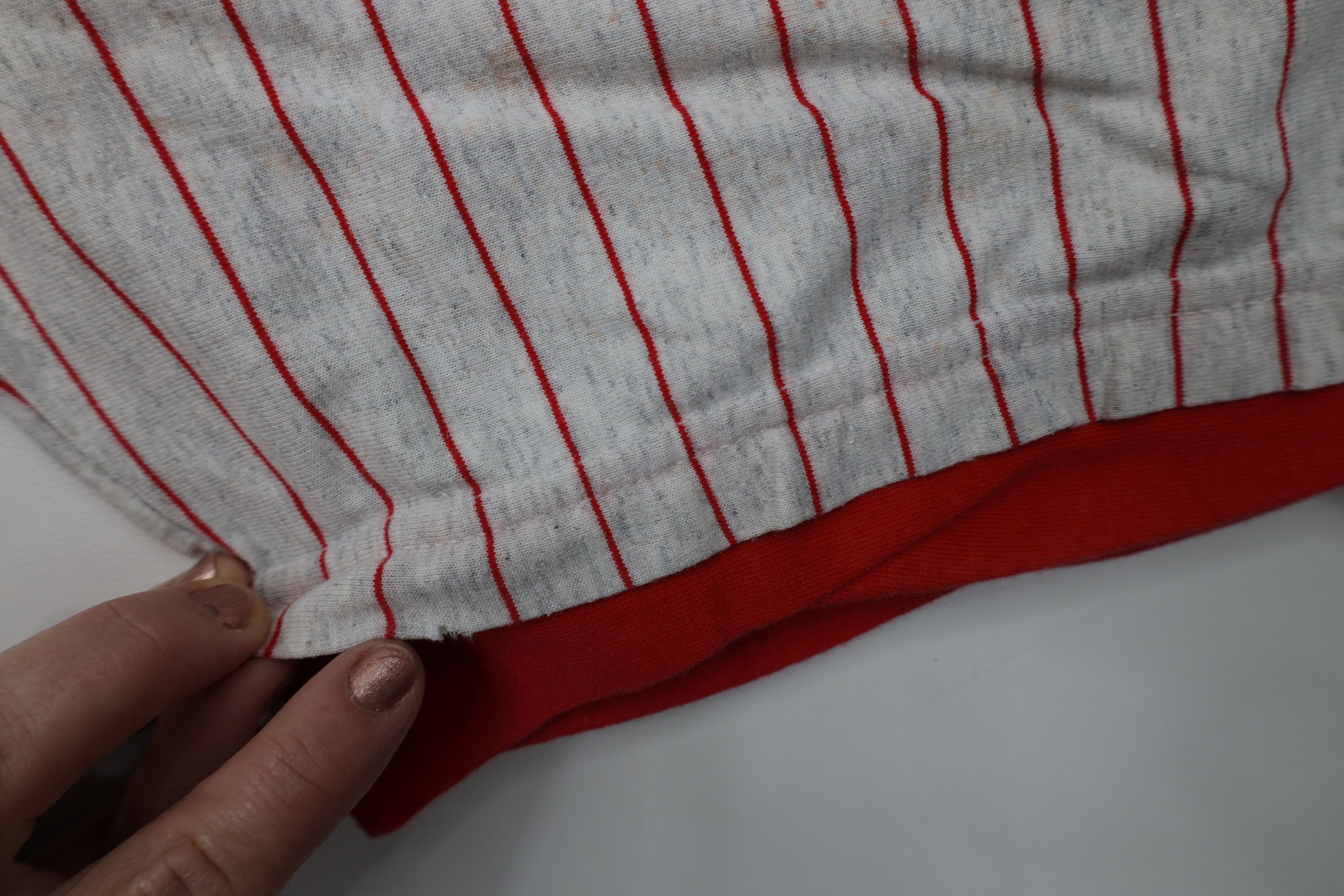 Vintage Vintage 90s Streetwear Layered Pinstriped Shorts Cotton USA Size US 32 / EU 48 - 8 Thumbnail