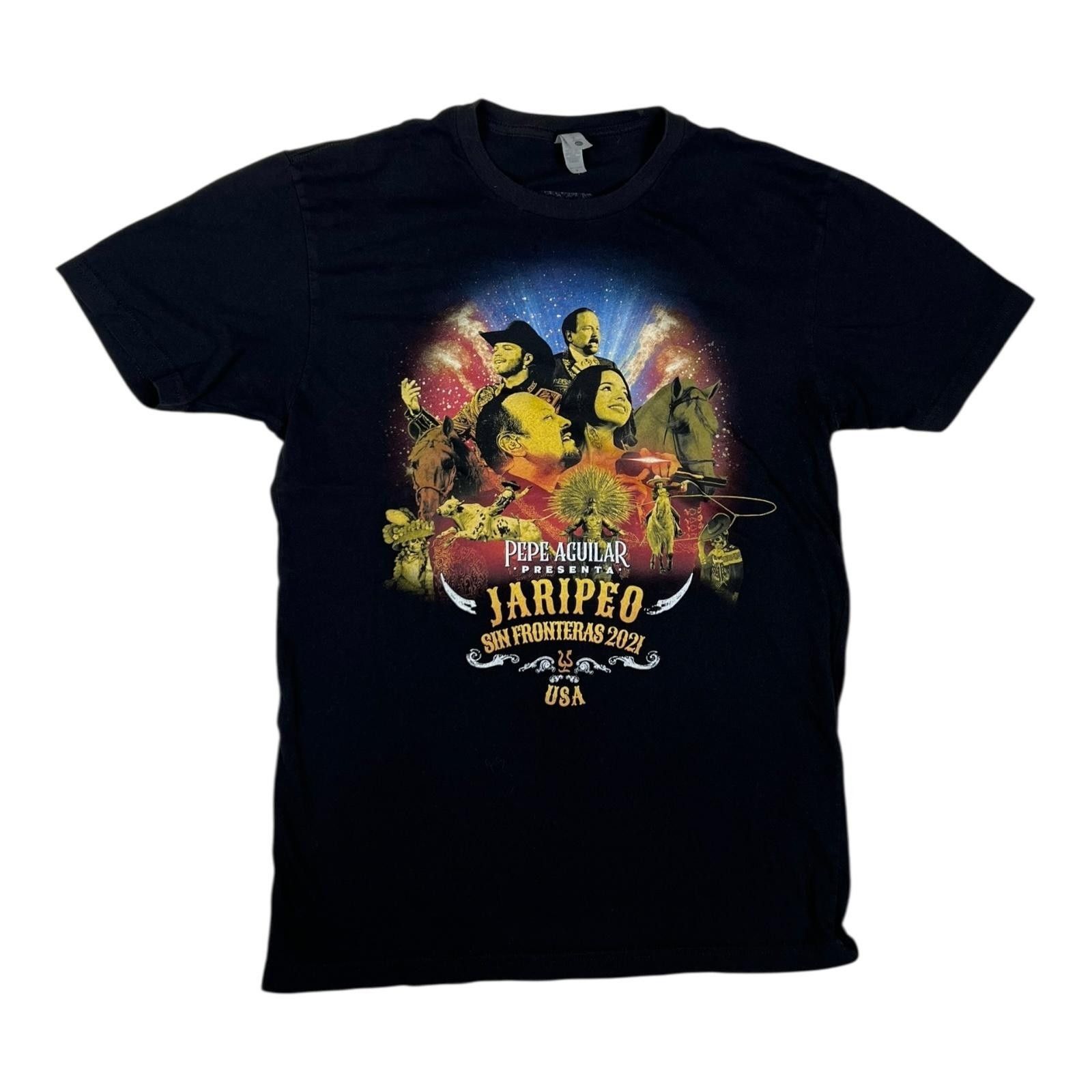 Next Level Pepe Aguilar Jaripeo Sin Fronteras 2021 Shirt Women's Medium Size M / US 6-8 / IT 42-44 - 2 Thumbnail