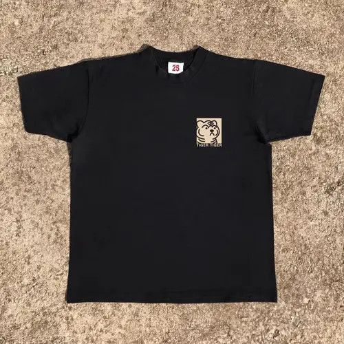 VIBE Black washed retro tiger head print t-shirt Size US M / EU 48-50 / 2 - 7 Thumbnail