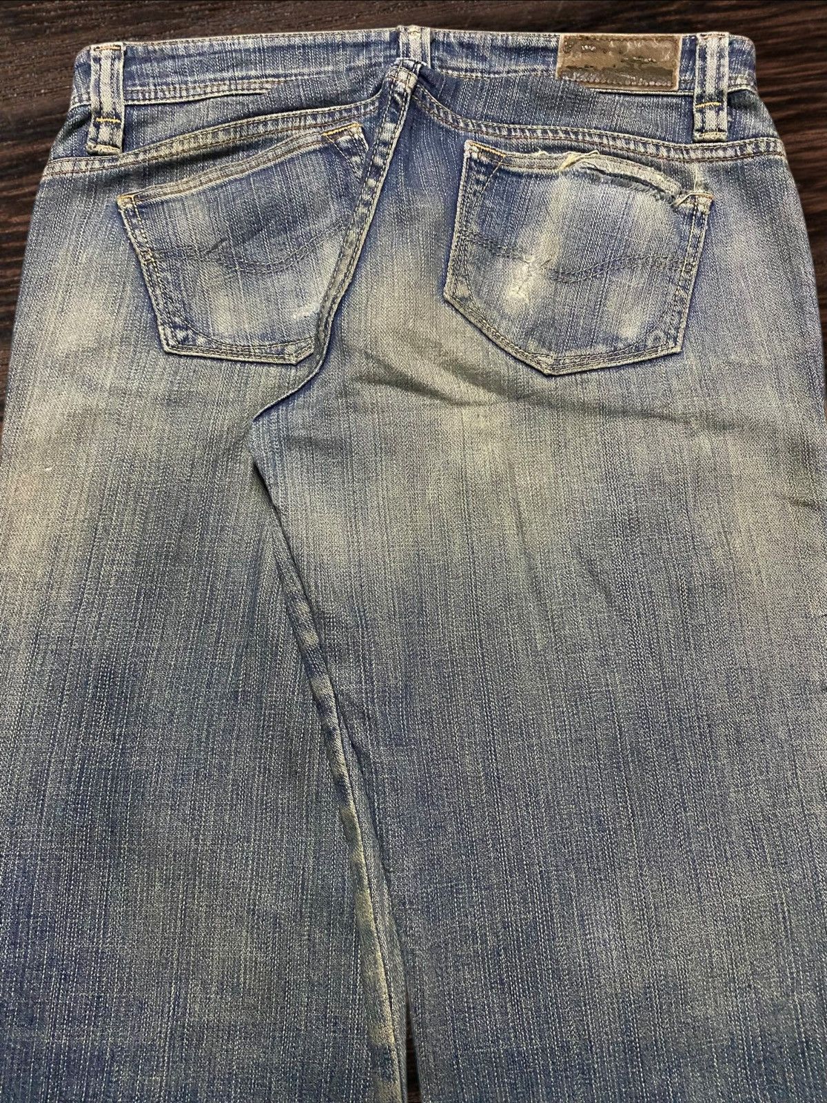 7 For All Mankind Vintage Japanese Brand C Seventeen Mud Wash Flare Jeans Size 31" - 4 Thumbnail