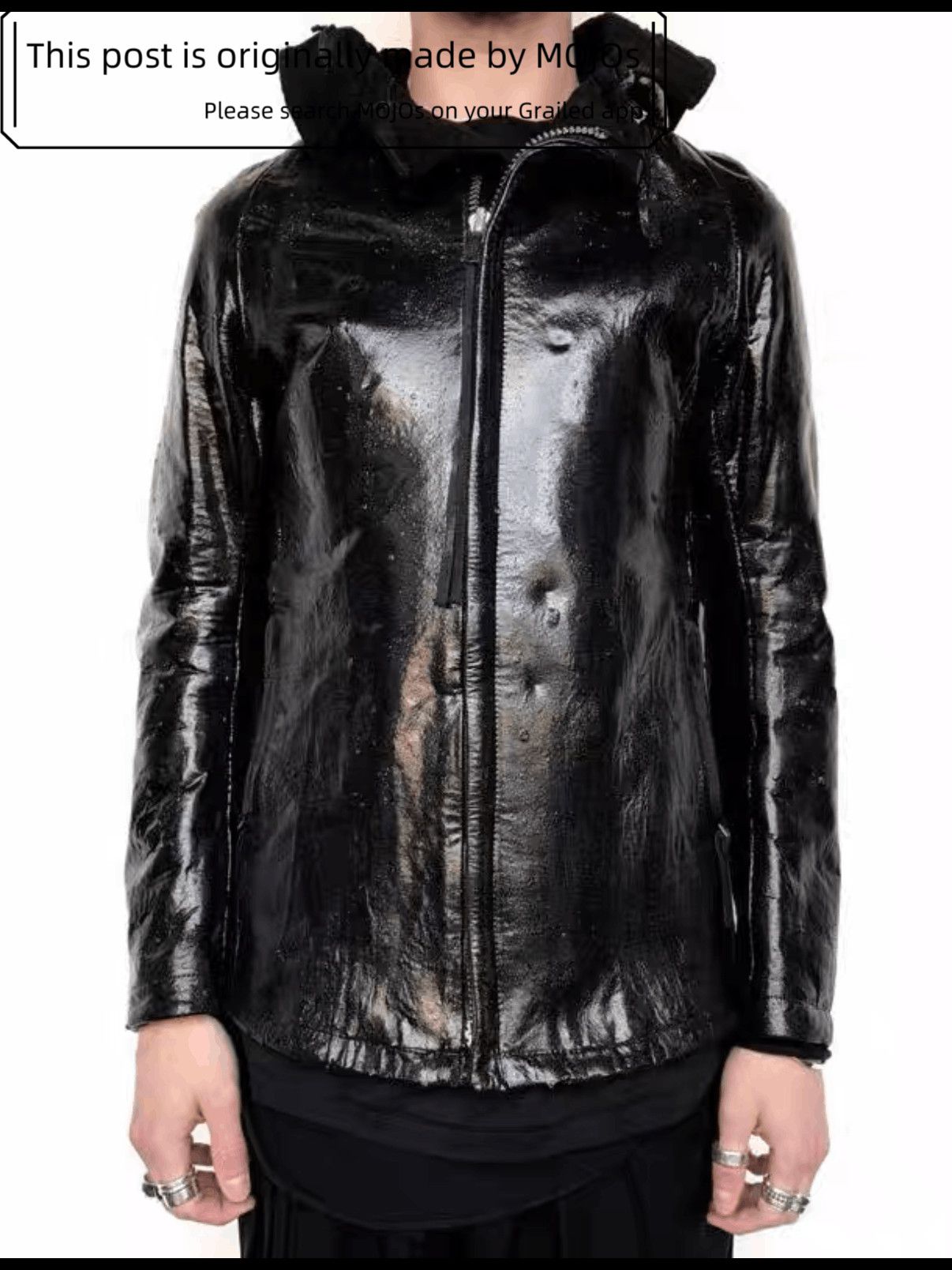 Boris Bidjan Saberi Boris Bidjan Saberi Waxed Leather Jacket mojos2124110 Size US M / EU 48-50 / 2 - 8 Thumbnail