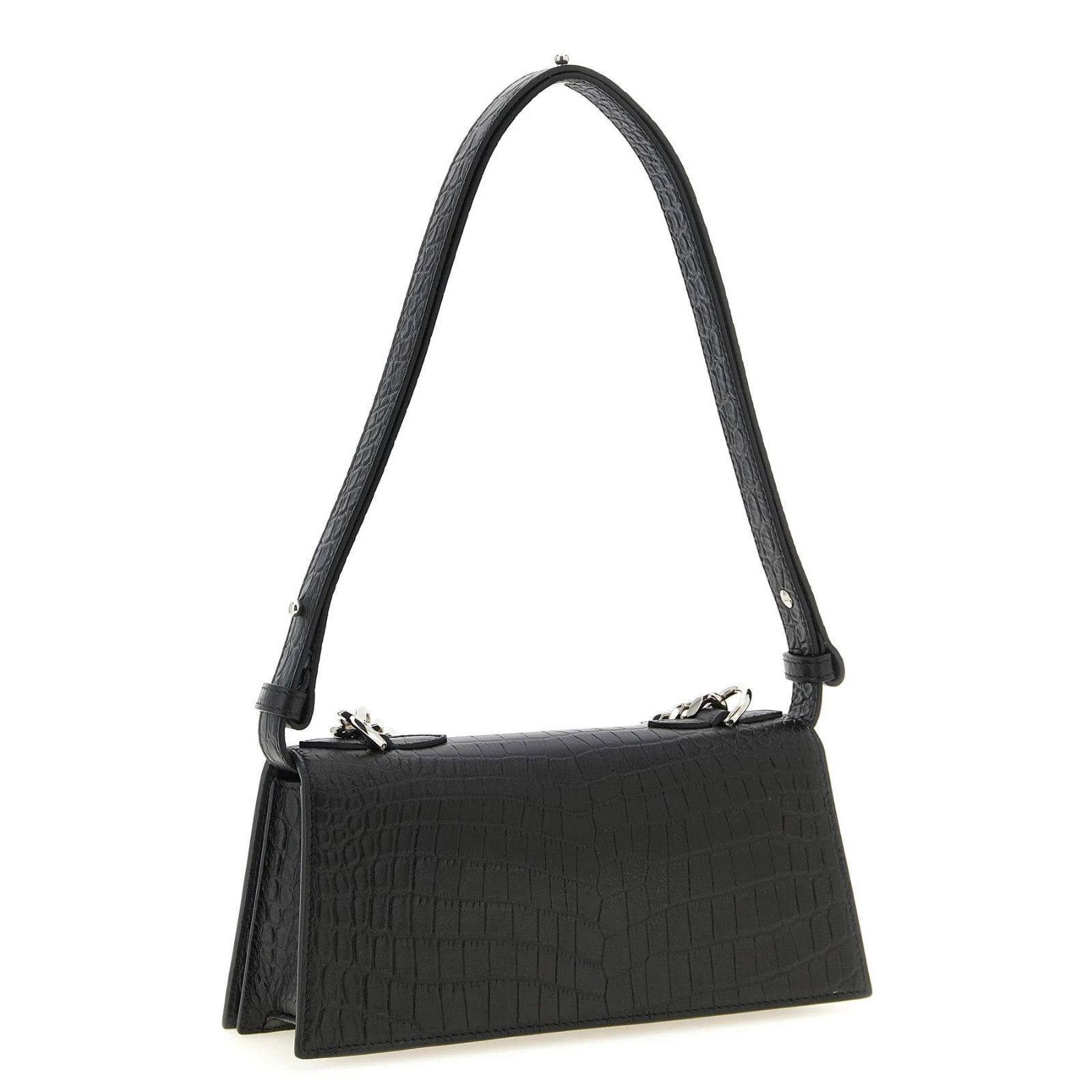 Alexander McQueen MCQUEEN Black Textured Leather Shoulder Bag New & Authentic Size ONE SIZE - 2 Thumbnail