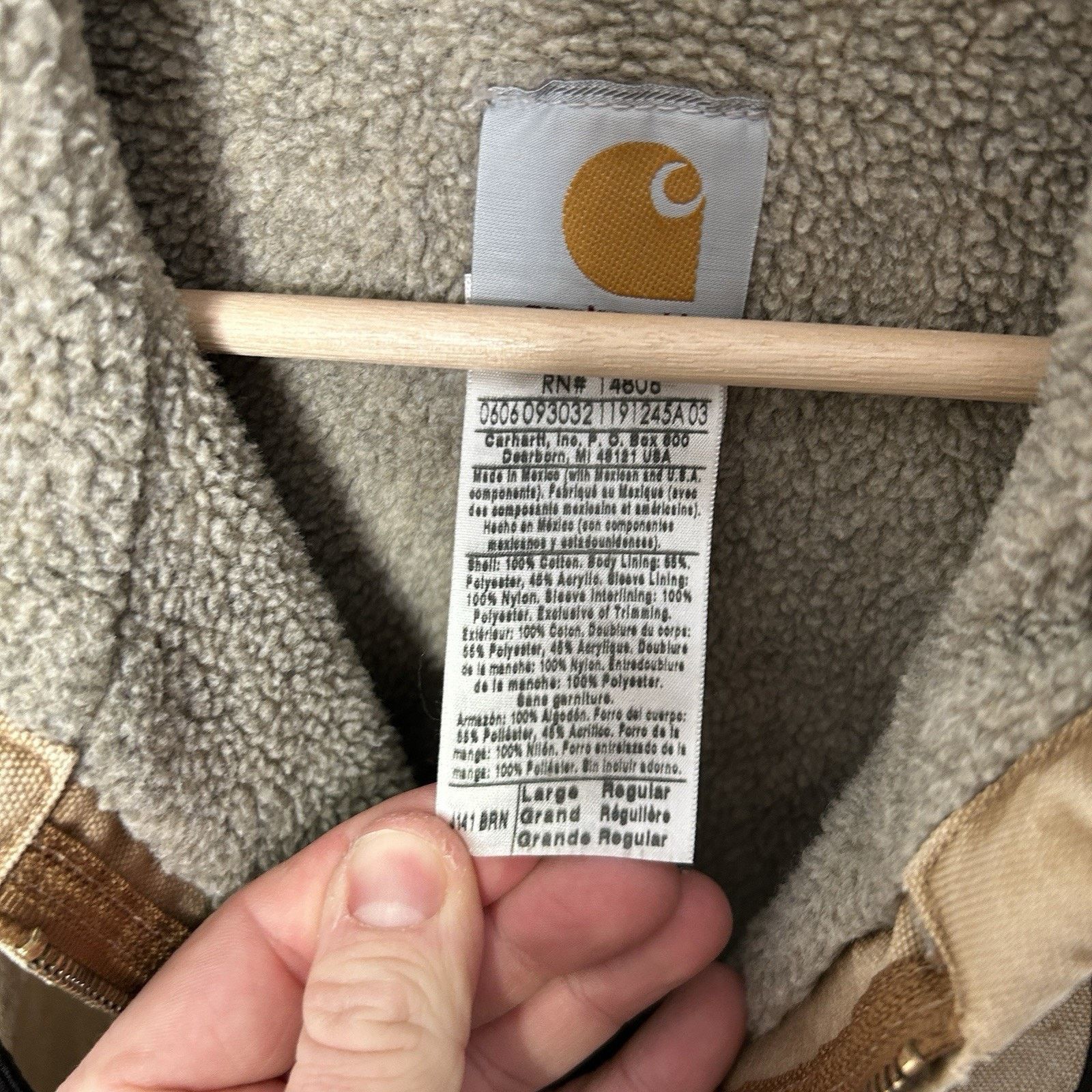 Carhartt Y2K Carhartt Sherpa-Lined Hooded Detroit Jacket “Brown” J141 Size US XL / EU 56 / 4 - 11 Thumbnail