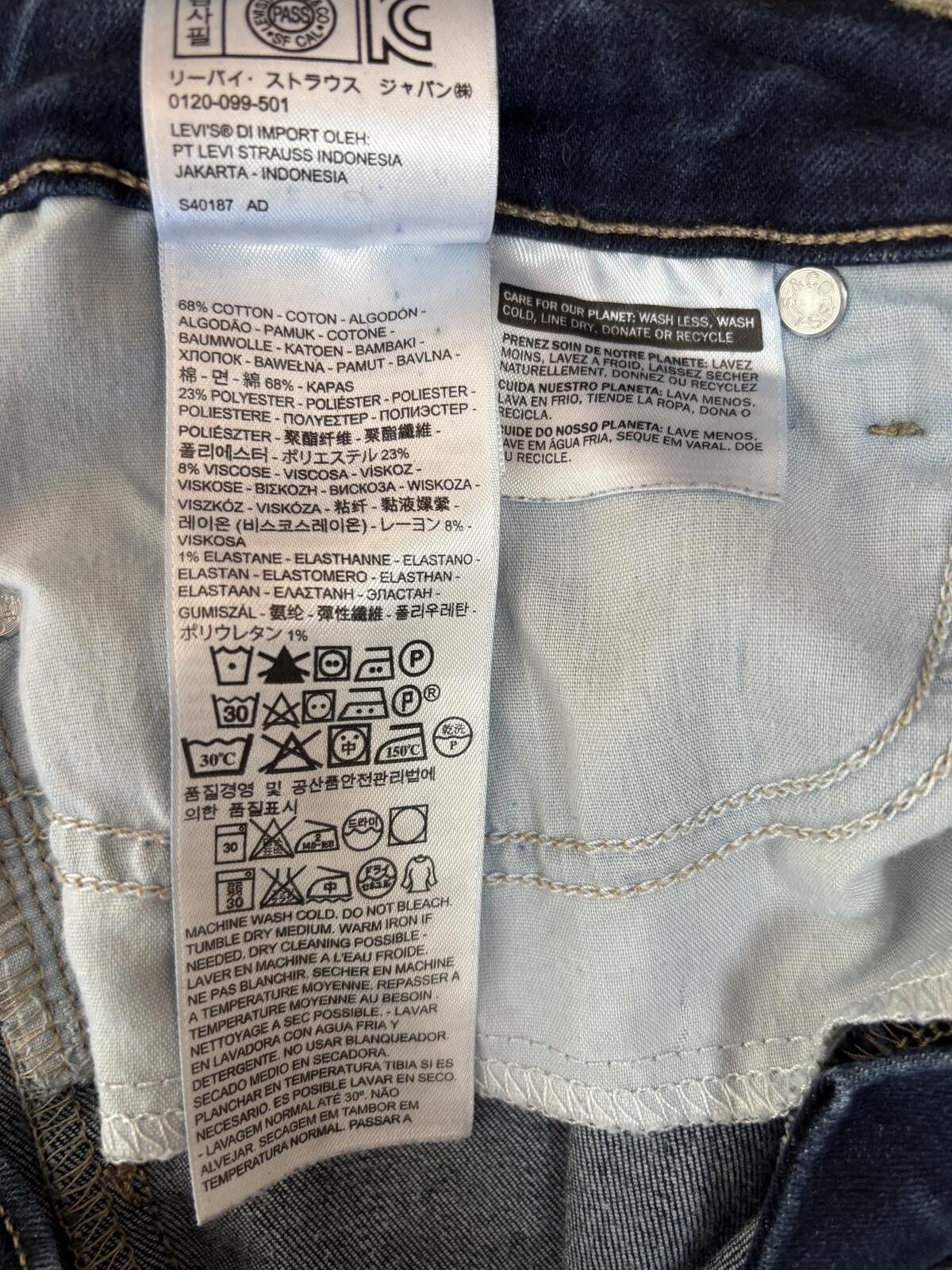 Levi's Levi's Demi Curve Mid Rise Boot Dark Blue Denim Jeans Size 6 Size 28" / US 6 / IT 42 - 12 Thumbnail