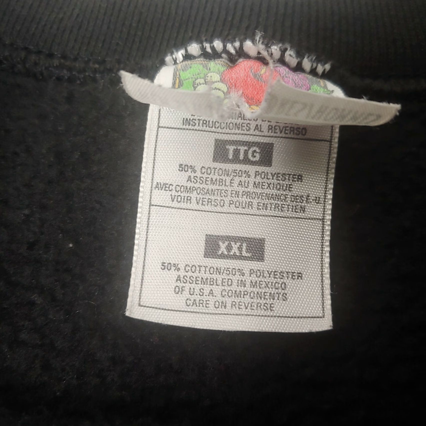Fruit Of The Loom VINTAGE Fruit of the Loom Sweatshirt Crew Neck Pink Roses Cottagecore 56" Chest XXL Women 29.5" Silver Retro Size XXL / US 16-18 / IT 52-54 - 7 Thumbnail