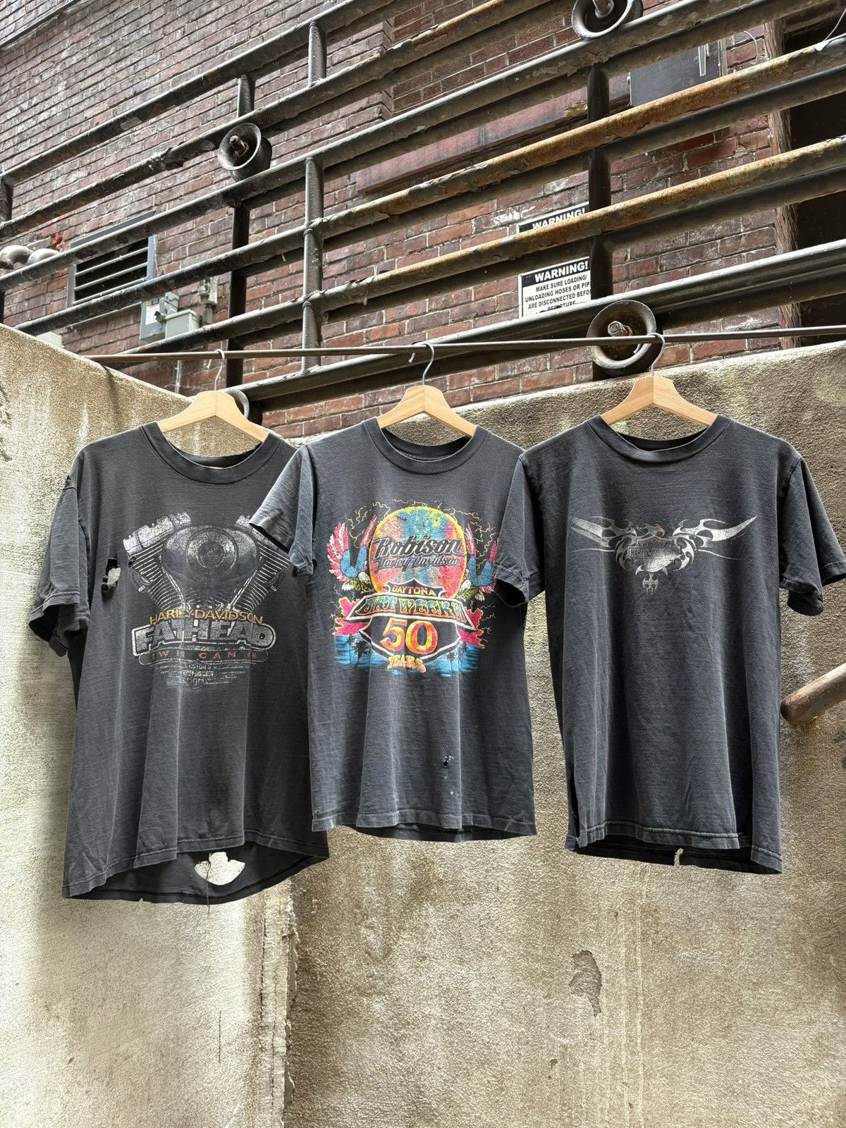 Harley Davidson Vintage 1991 Harley Davidson Daytona Bike Week Thrashed Tee Size US S / EU 44-46 / 1 - 4 Thumbnail