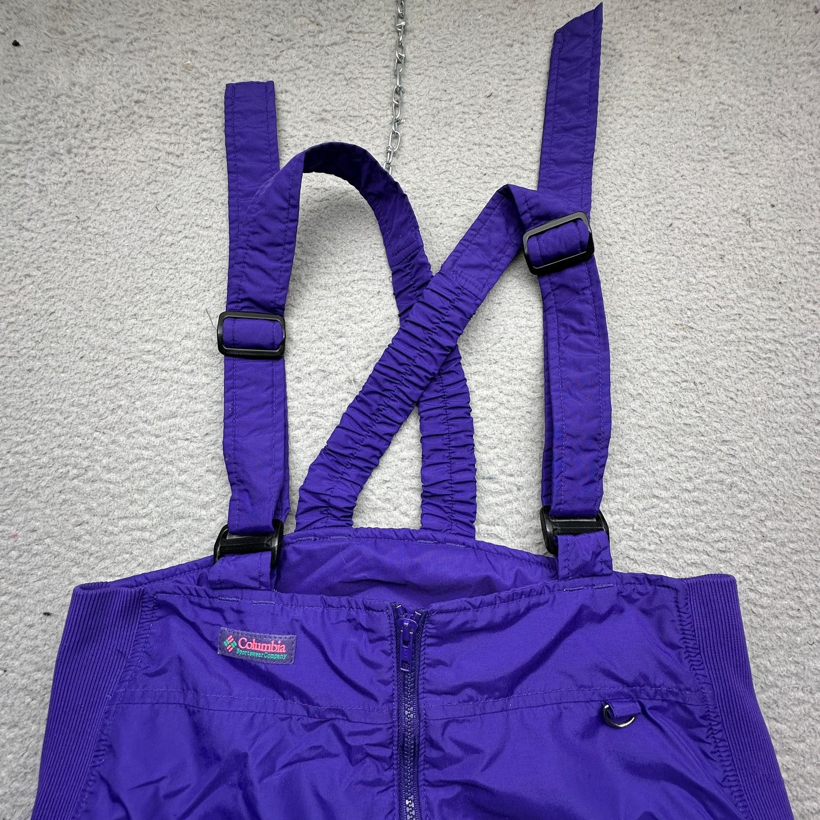 Columbia VTG 90s Columbia Snow Bib Overalls Pants Womens XL 32x30 Size 33" - 9 Thumbnail