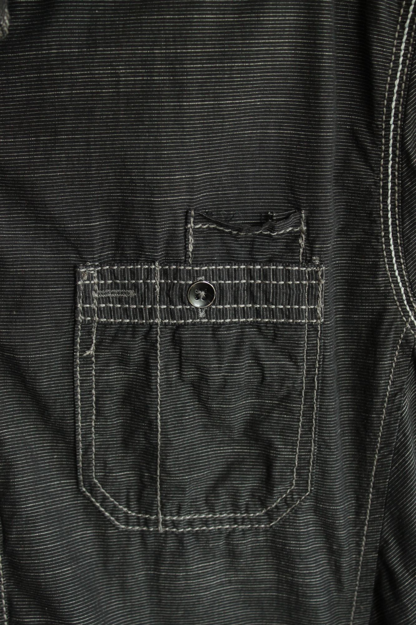I.N.C INC Men's shirt, Button down, size M, black and gray pinstri Size US M / EU 48-50 / 2 - 6 Thumbnail