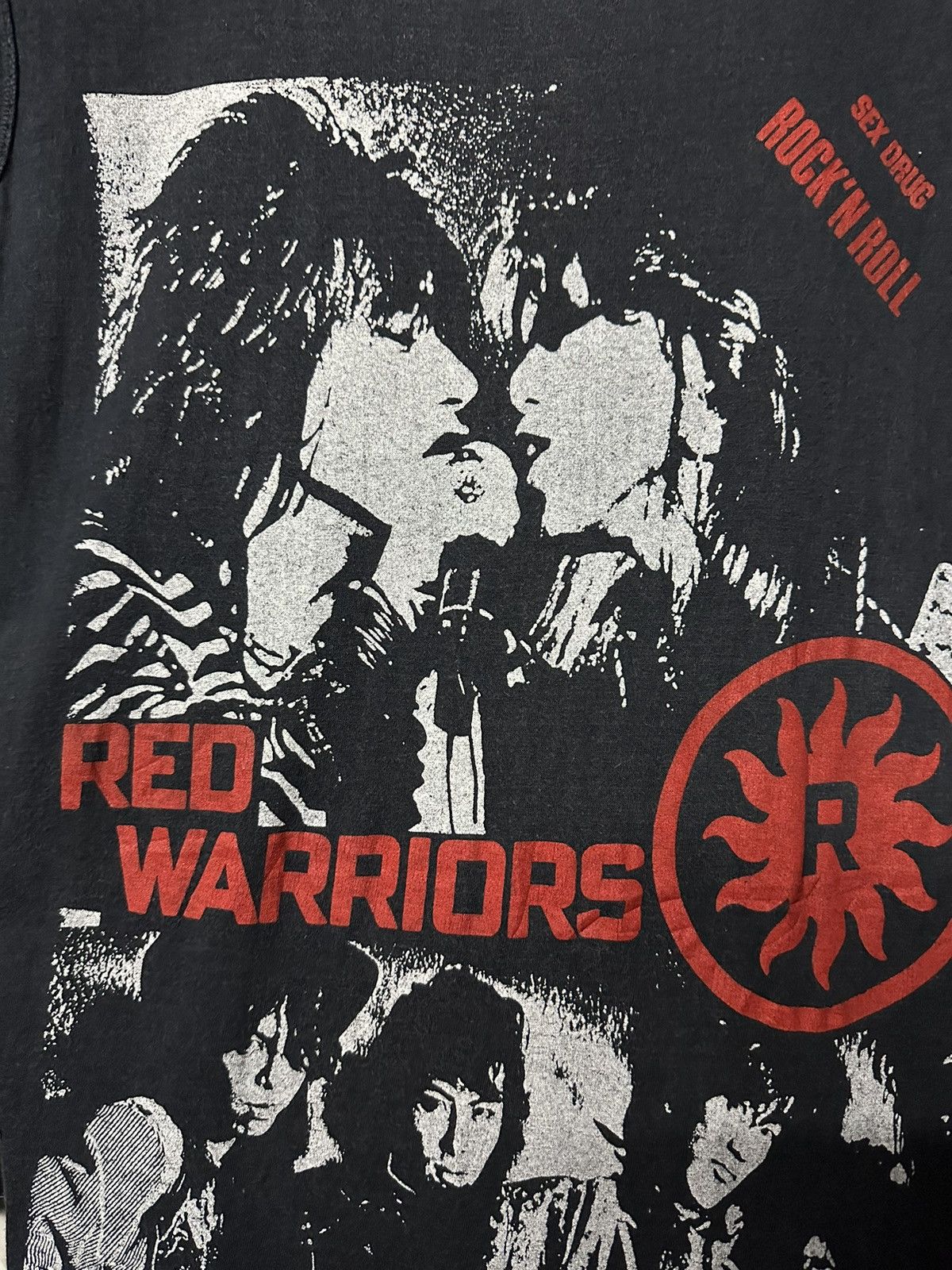 Band Tees × Seditionaries × Vintage Vintage 80s Red Worriors Sex Drug Faded Tee Size US S / EU 44-46 / 1 - 4 Thumbnail