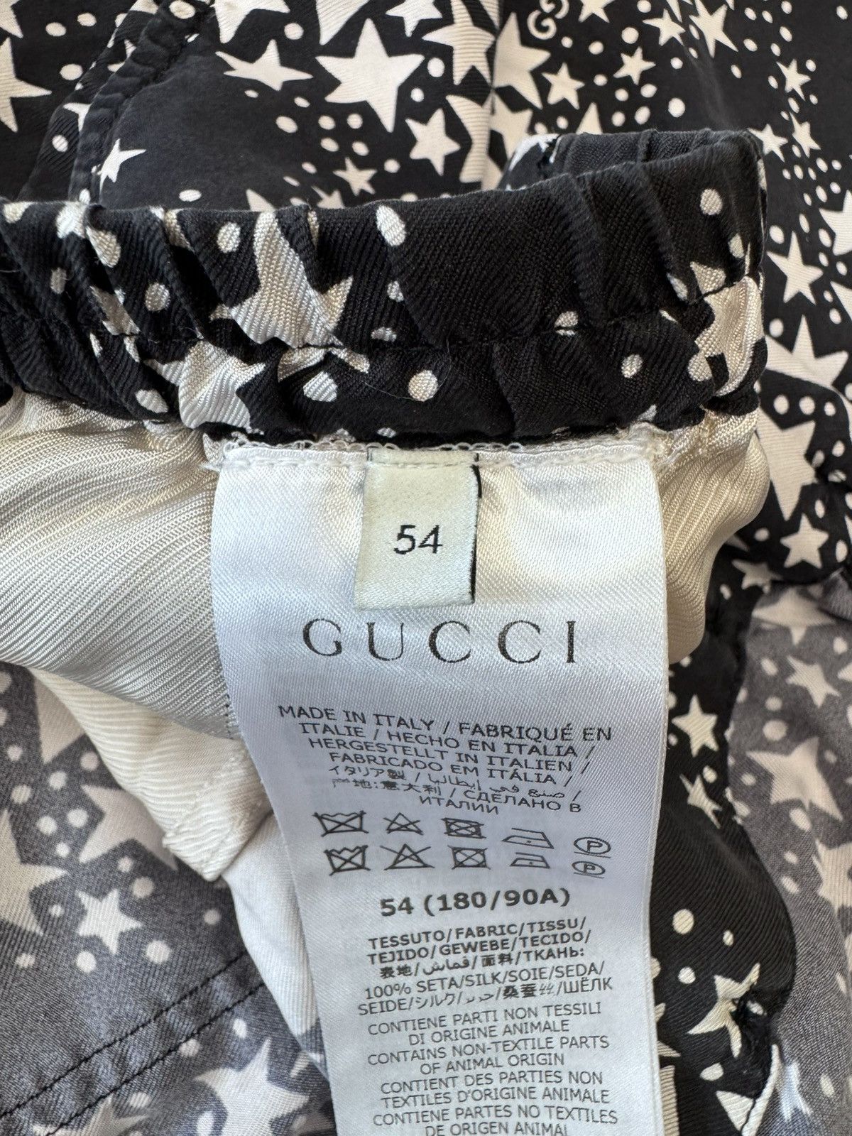 Gucci Gucci GG Star Monogram Logo Silk Shorts Size 54 Size US 36 / EU 52 - 6 Thumbnail