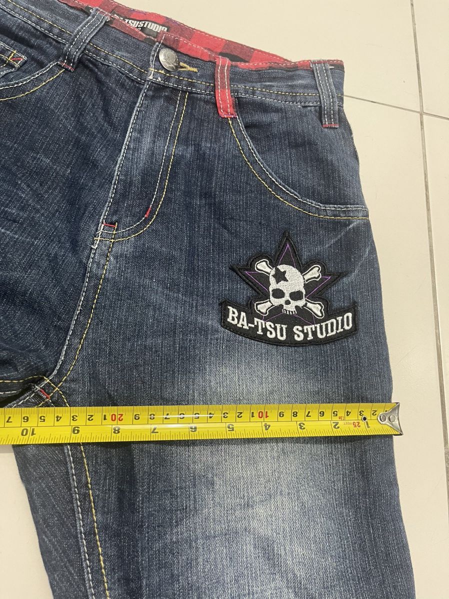 Designer Batsu Studio Skull Jeans Baggy Size US 28 / EU 44 - 6 Thumbnail
