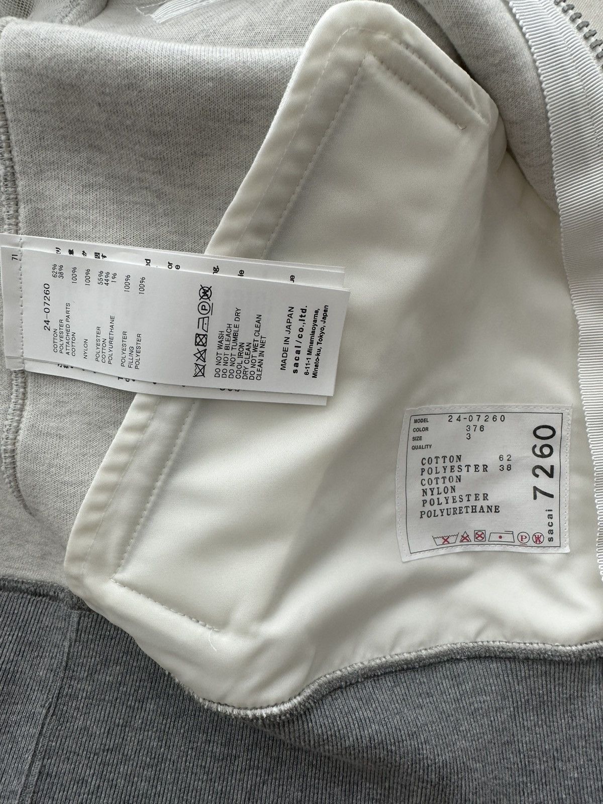 Sacai Sacai Sponge Sweat Blouson Size M / US 6-8 / IT 42-44 - 11 Thumbnail